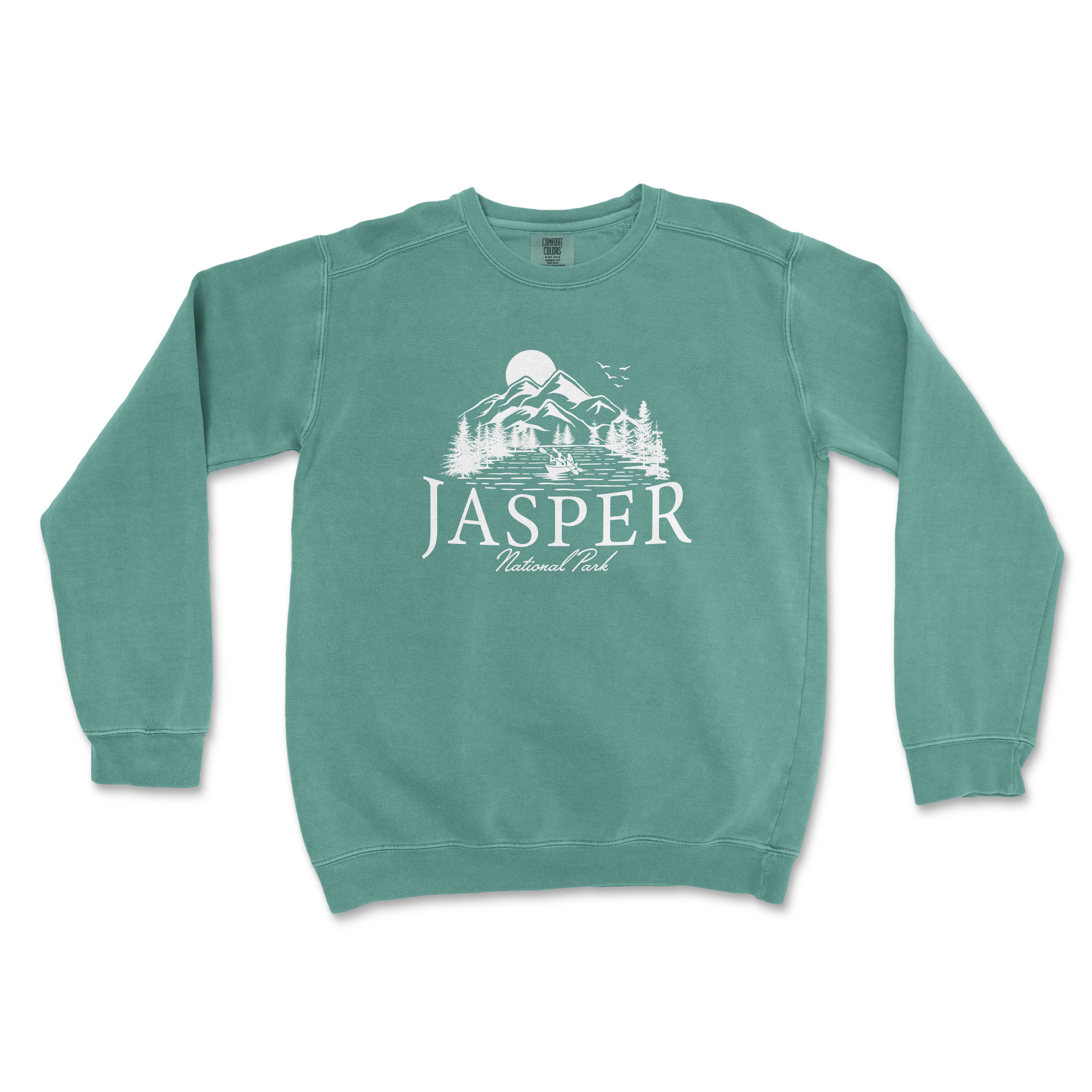 a green sweatshirt with the name jasperr on it