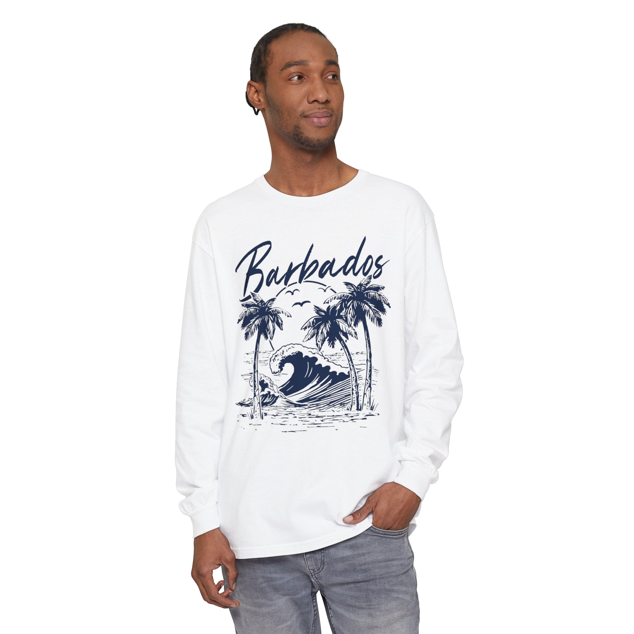 Barbados Comfort Colors Long Sleeve Shirt