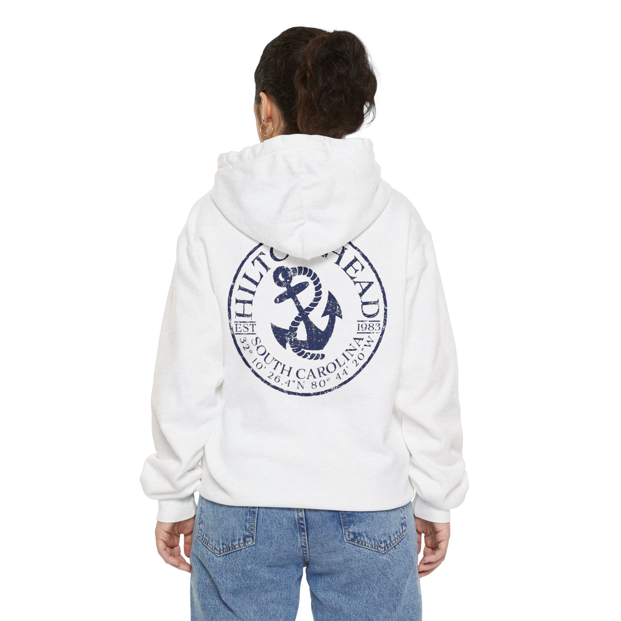 Hilton Head South Carolina Comfort Colors Hooded Sweatshirt