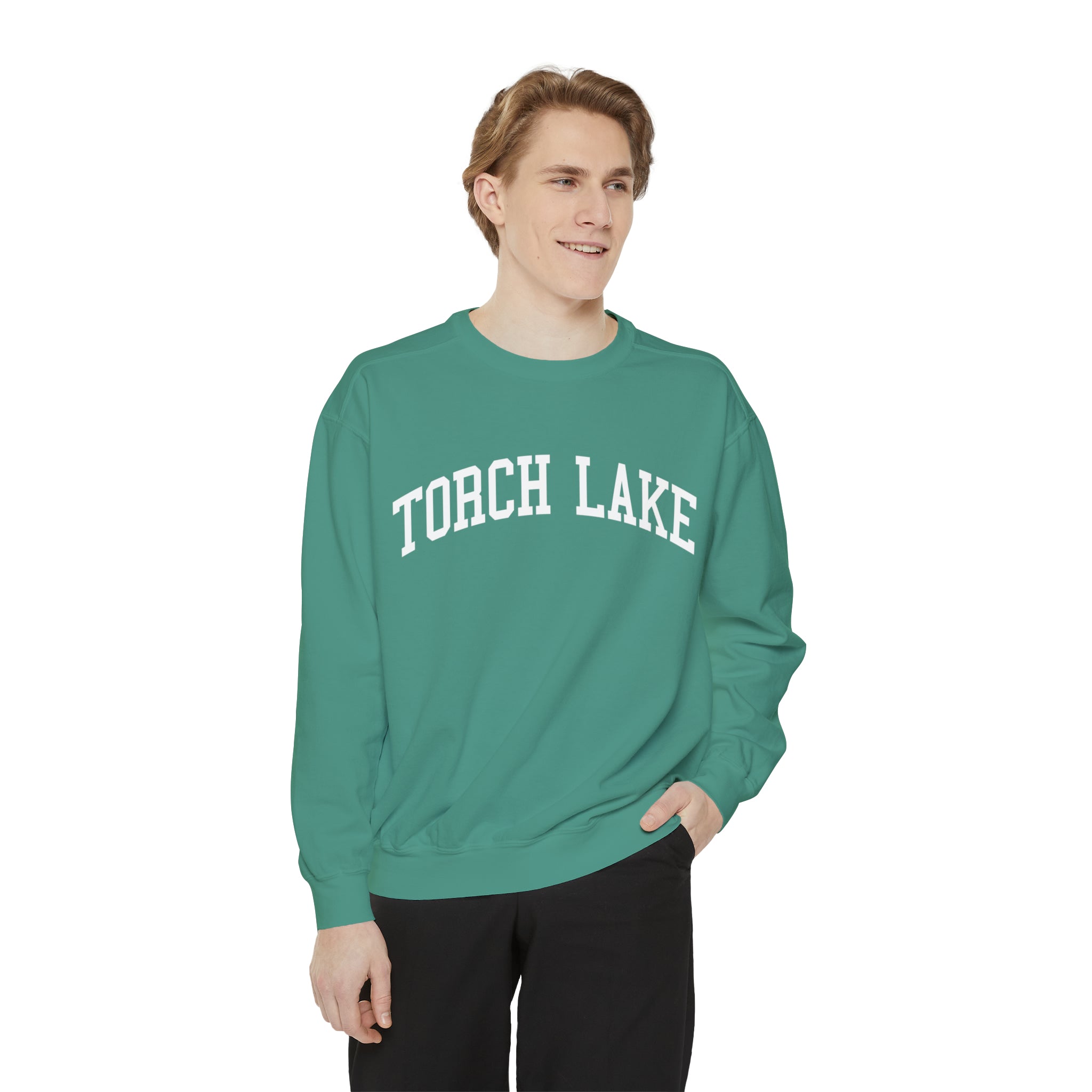 Torch Lake Michigan Comfort Colors Crewneck Sweatshirt