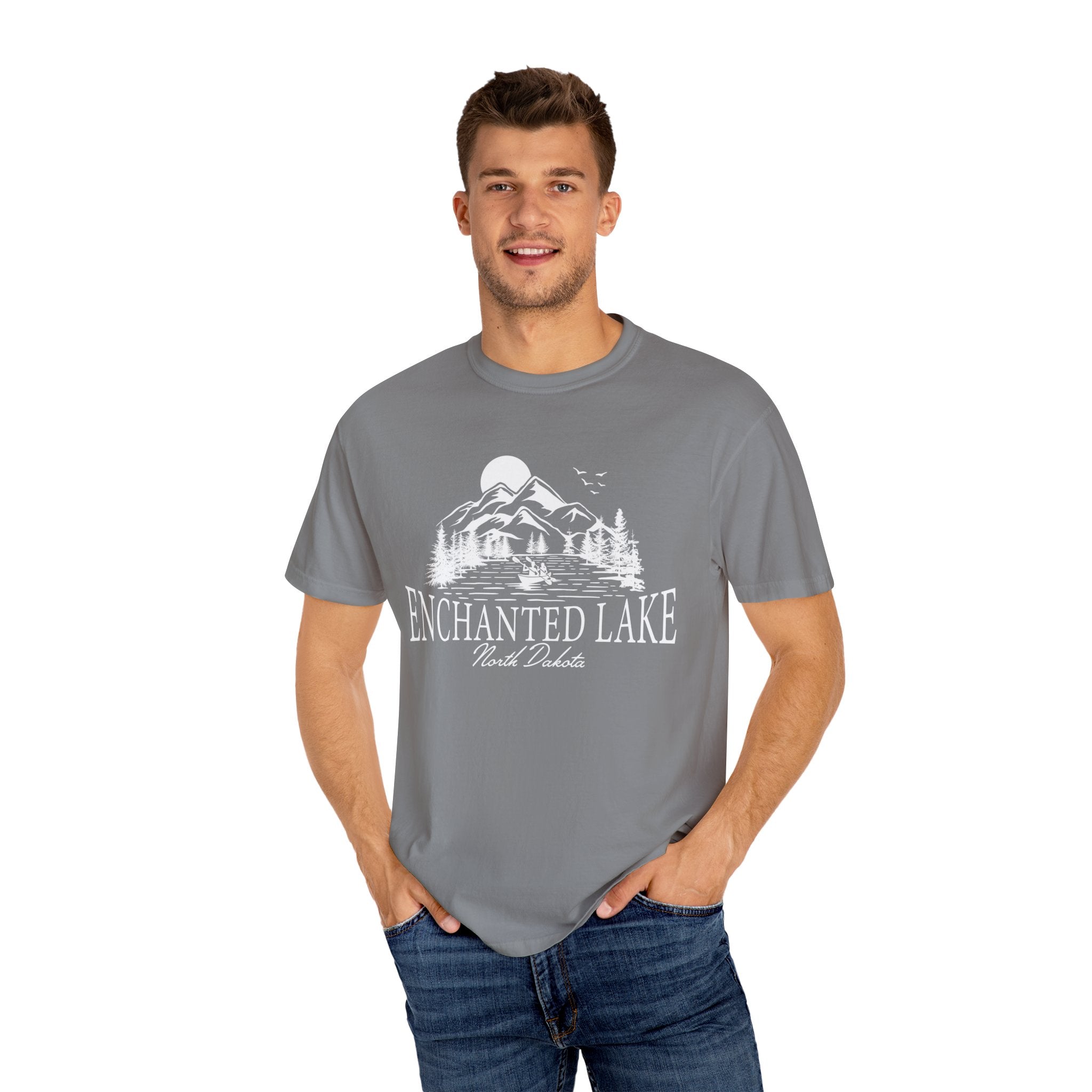 Enchanted Lake North Dakota Comfort Colors T-Shirt