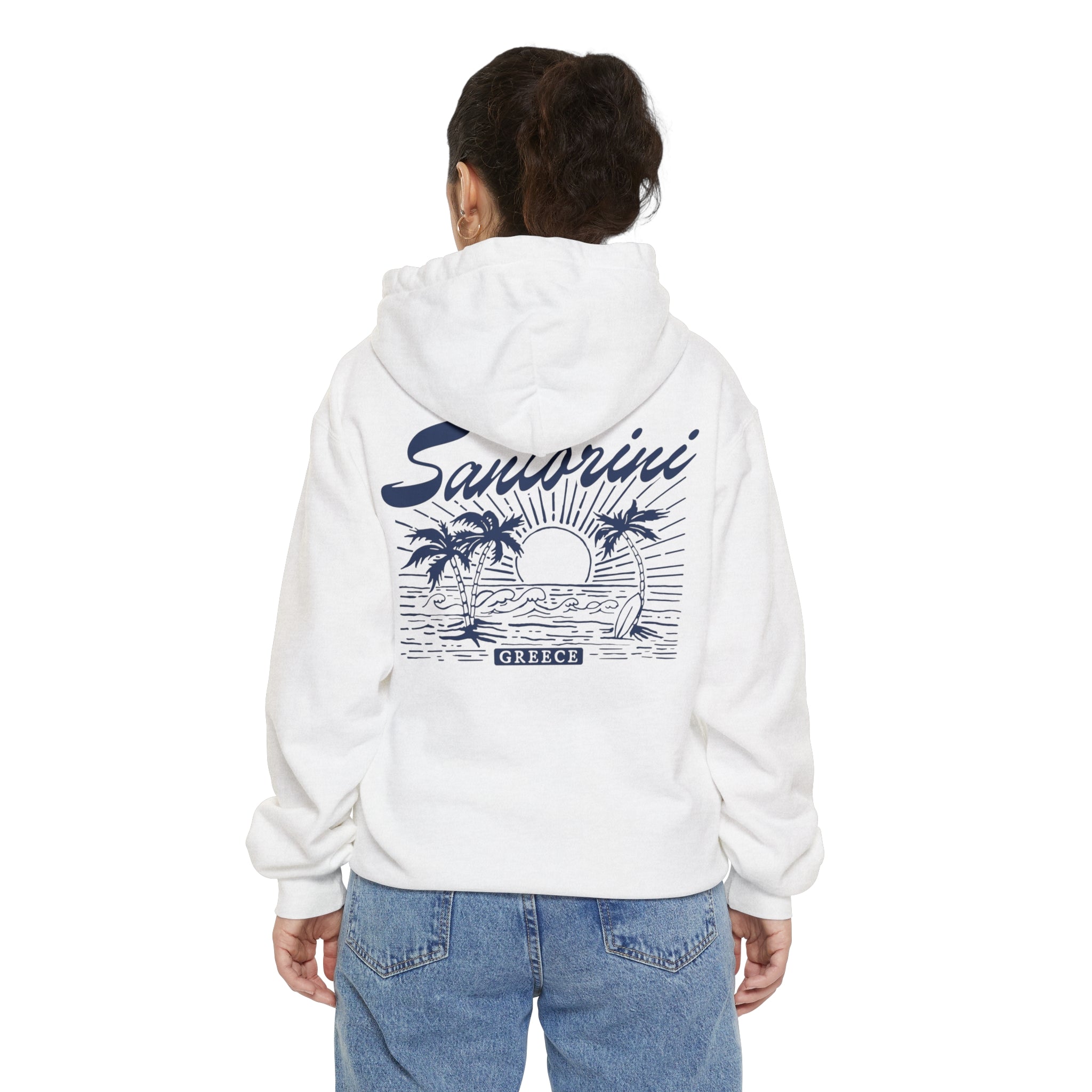 Santorini Comfort Colors Hooded Sweatshirt