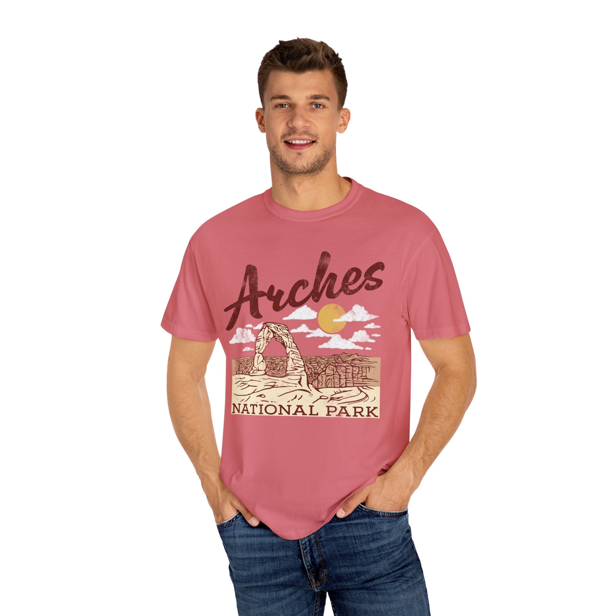 Arches National Park Comfort Colors T-Shirt Distressed Design