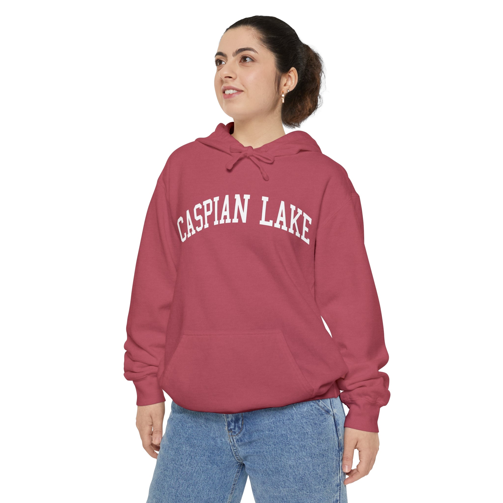 Caspian Lake Vermont Comfort Colors Hooded Sweatshirt