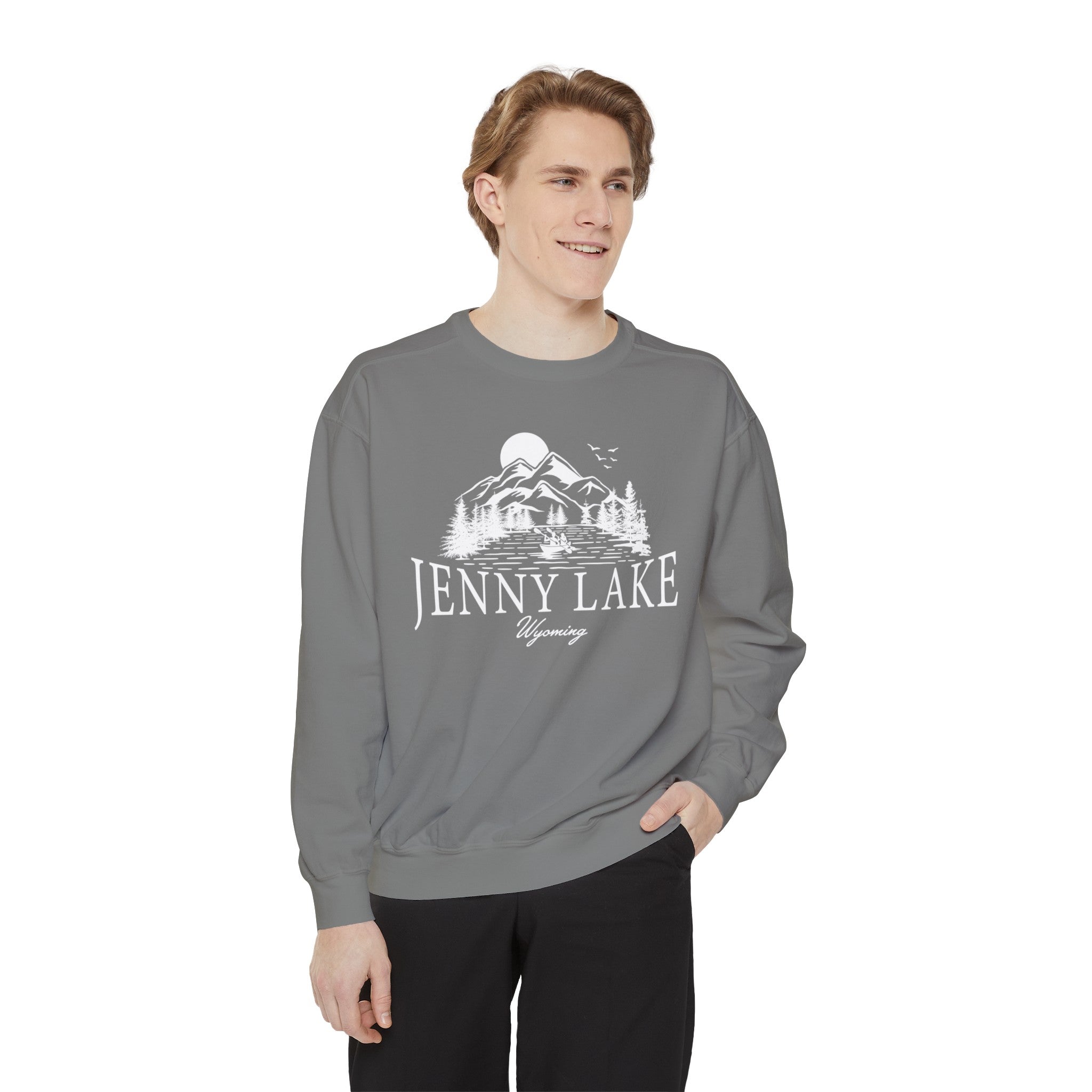 Jenny Lake Wyoming Comfort Colors Crewneck Sweatshirt