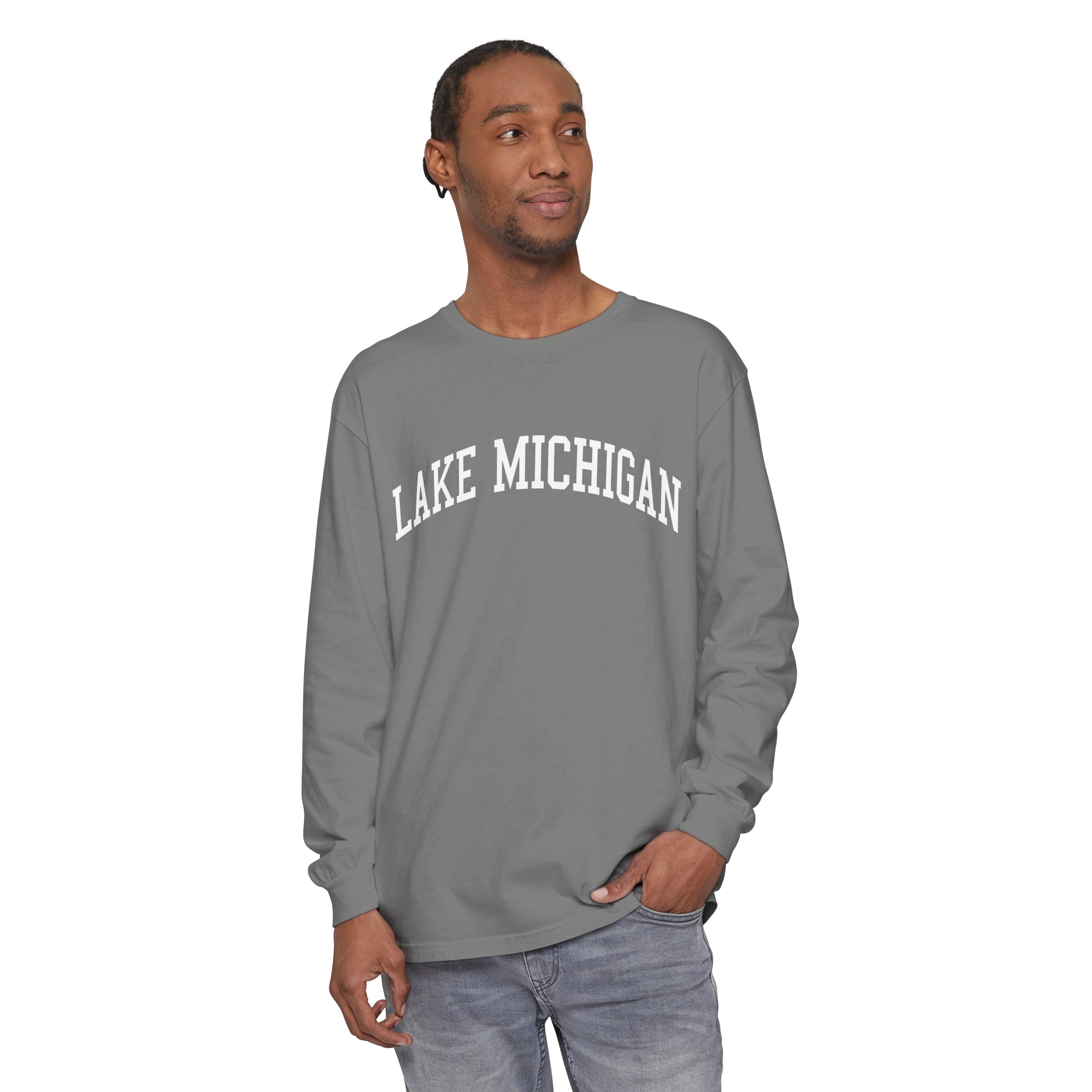 Lake Michigan Comfort Colors Long Sleeve Shirt