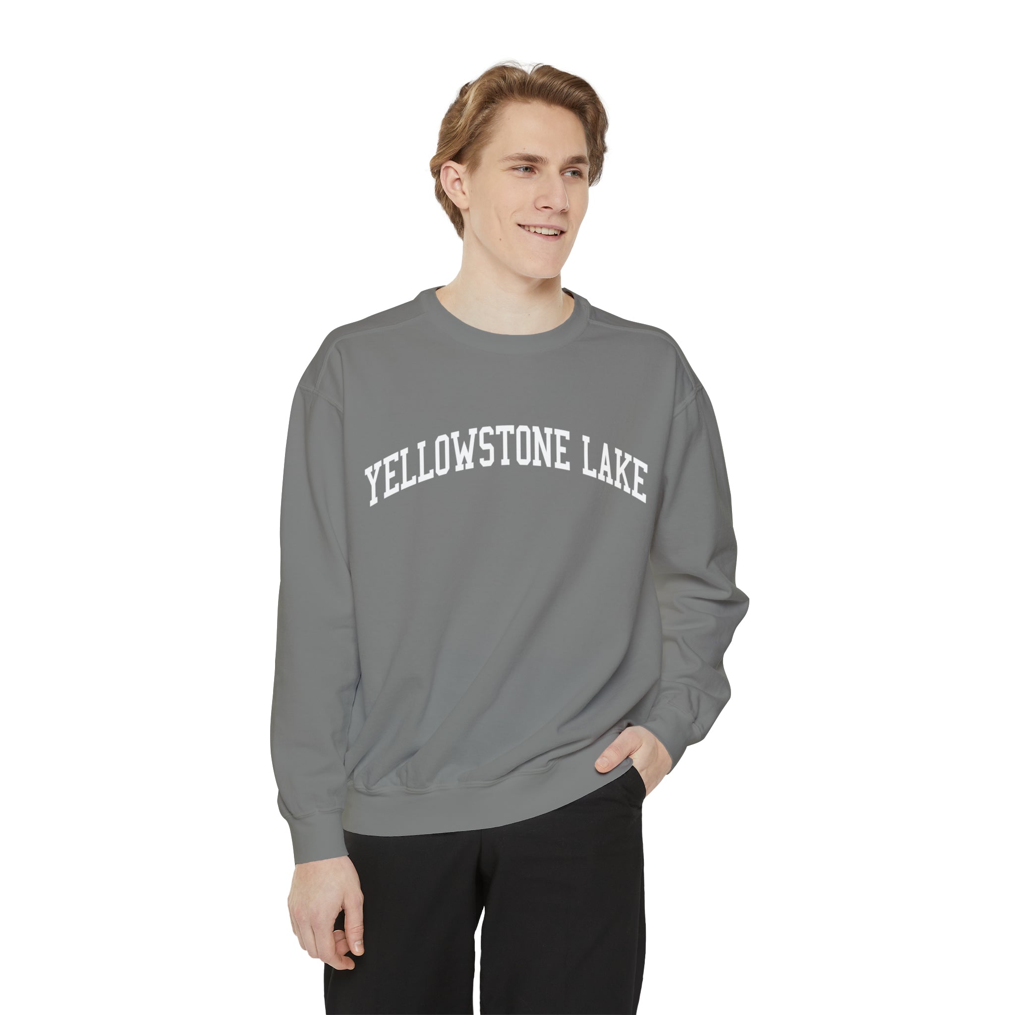 Yellowstone Lake Wyoming Comfort Colors Crewneck Sweatshirt