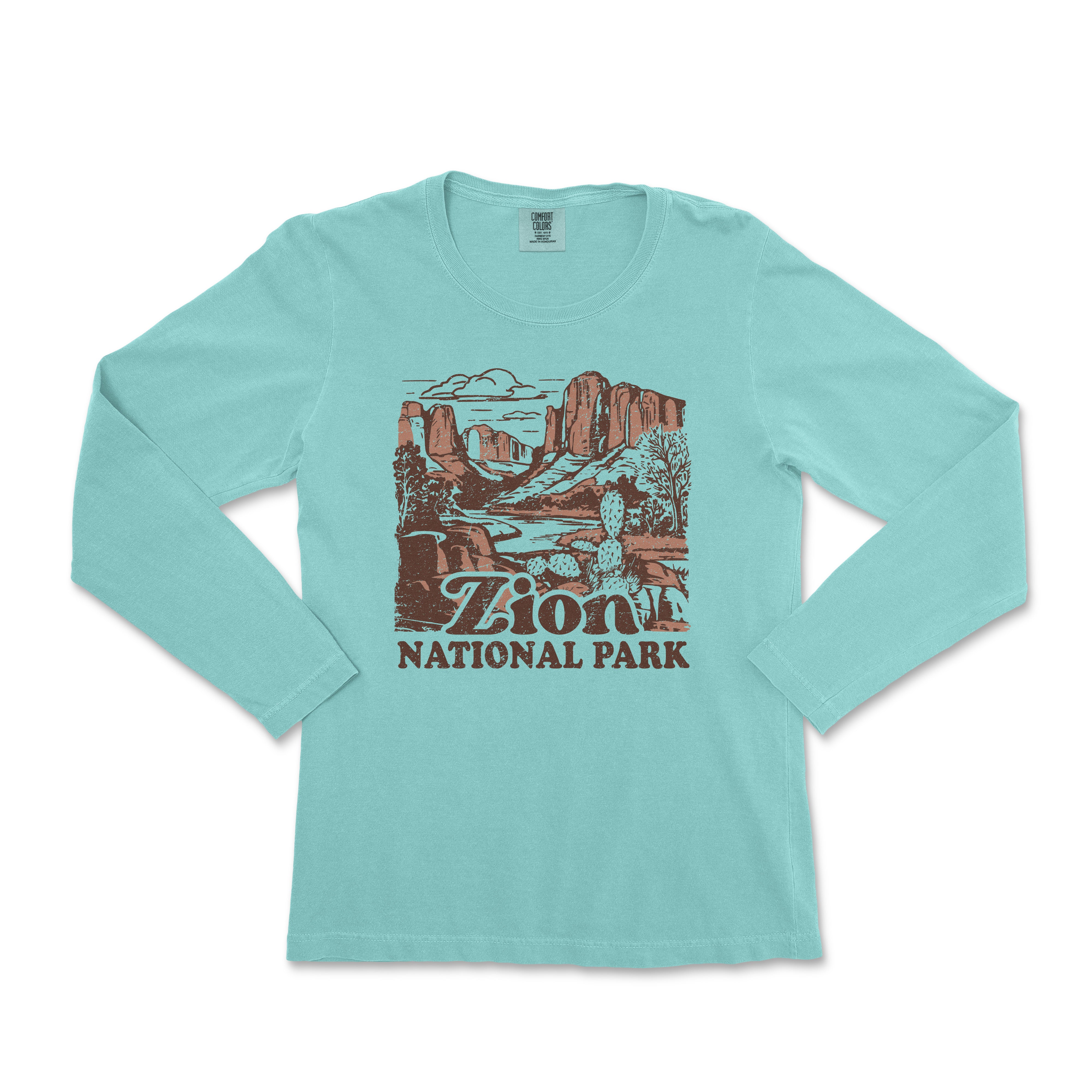 a women's long - sleeved shirt with a picture of the arizona national