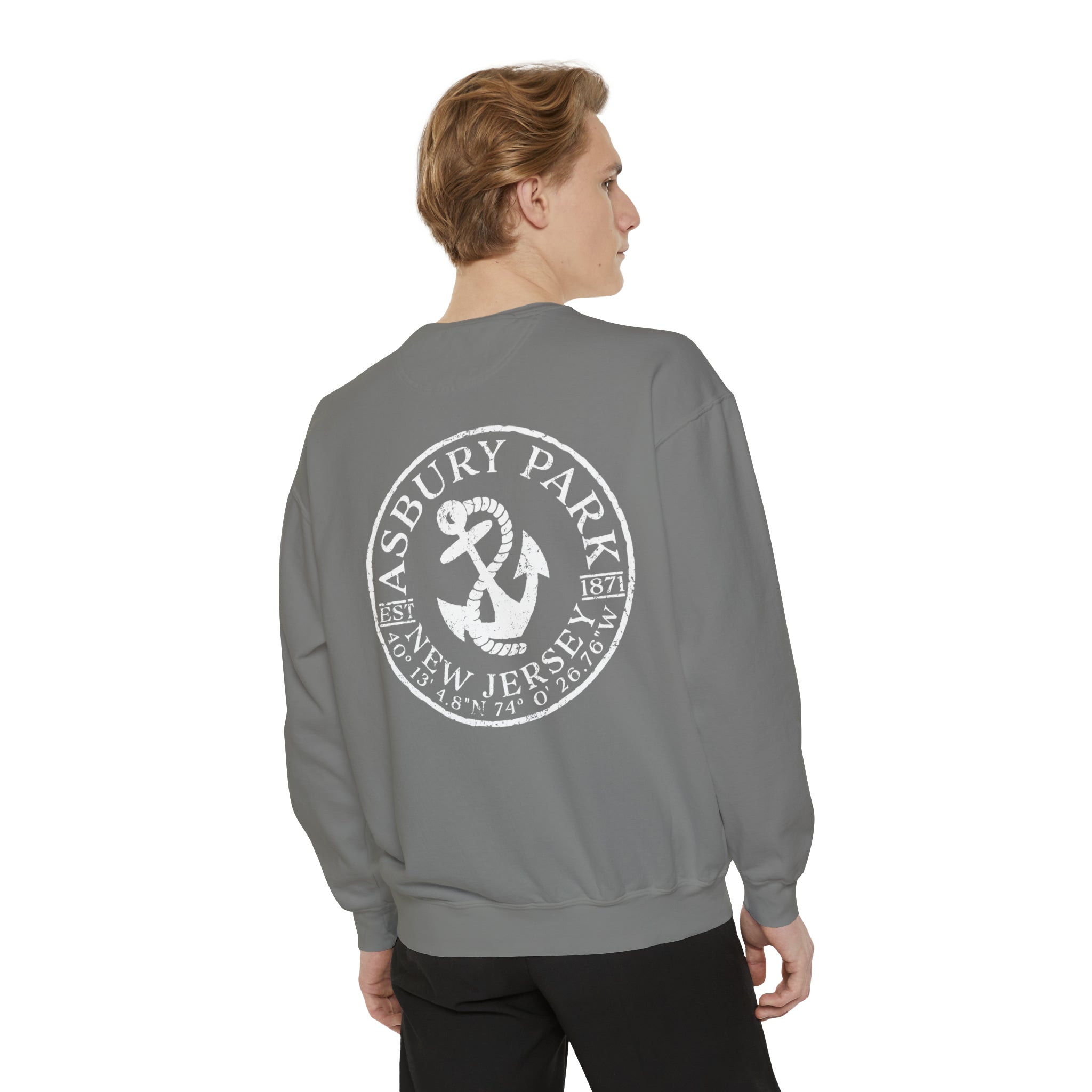 Asbury Park New Jersey Comfort Colors Crewneck Sweatshirt