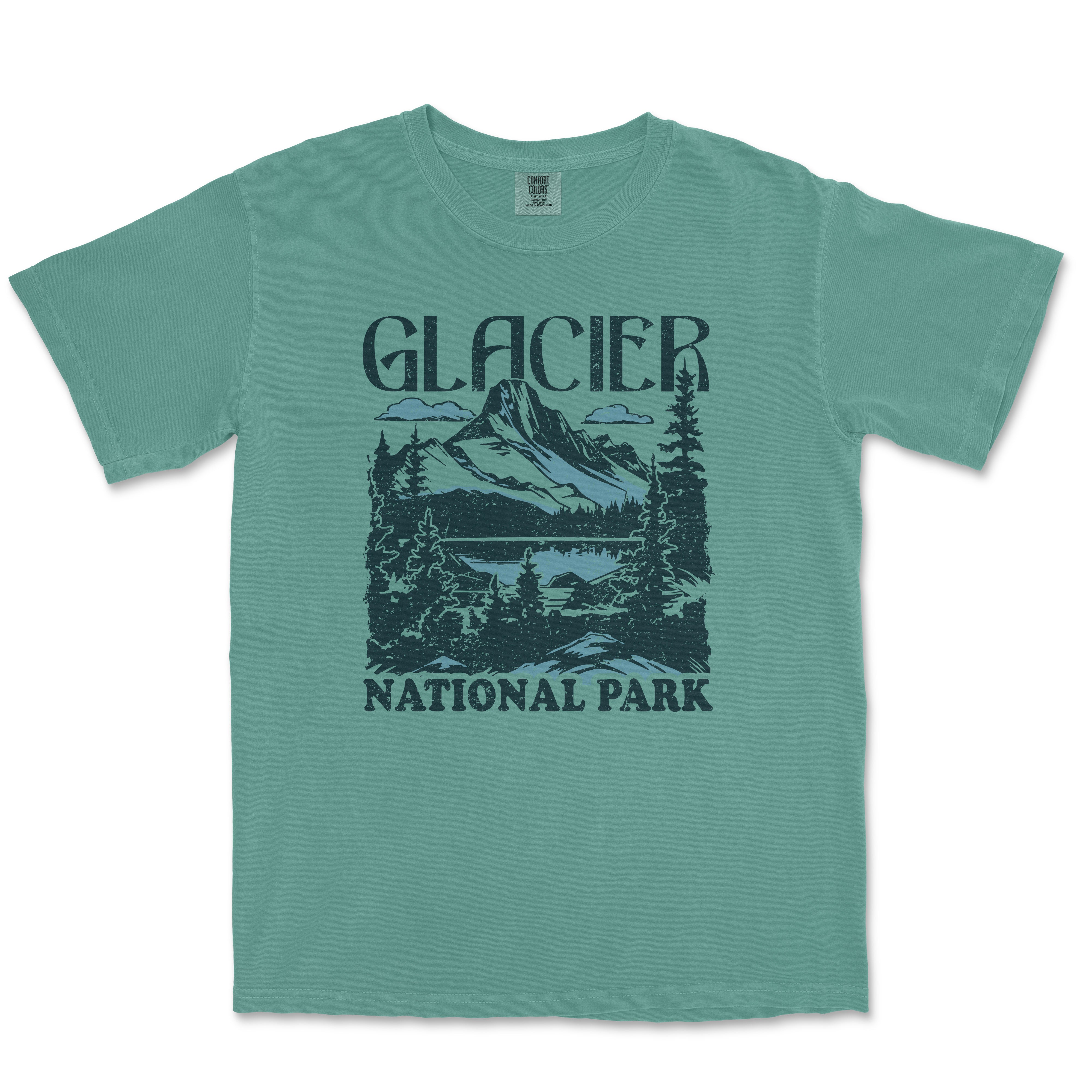 a t - shirt with the words glacier national park on it