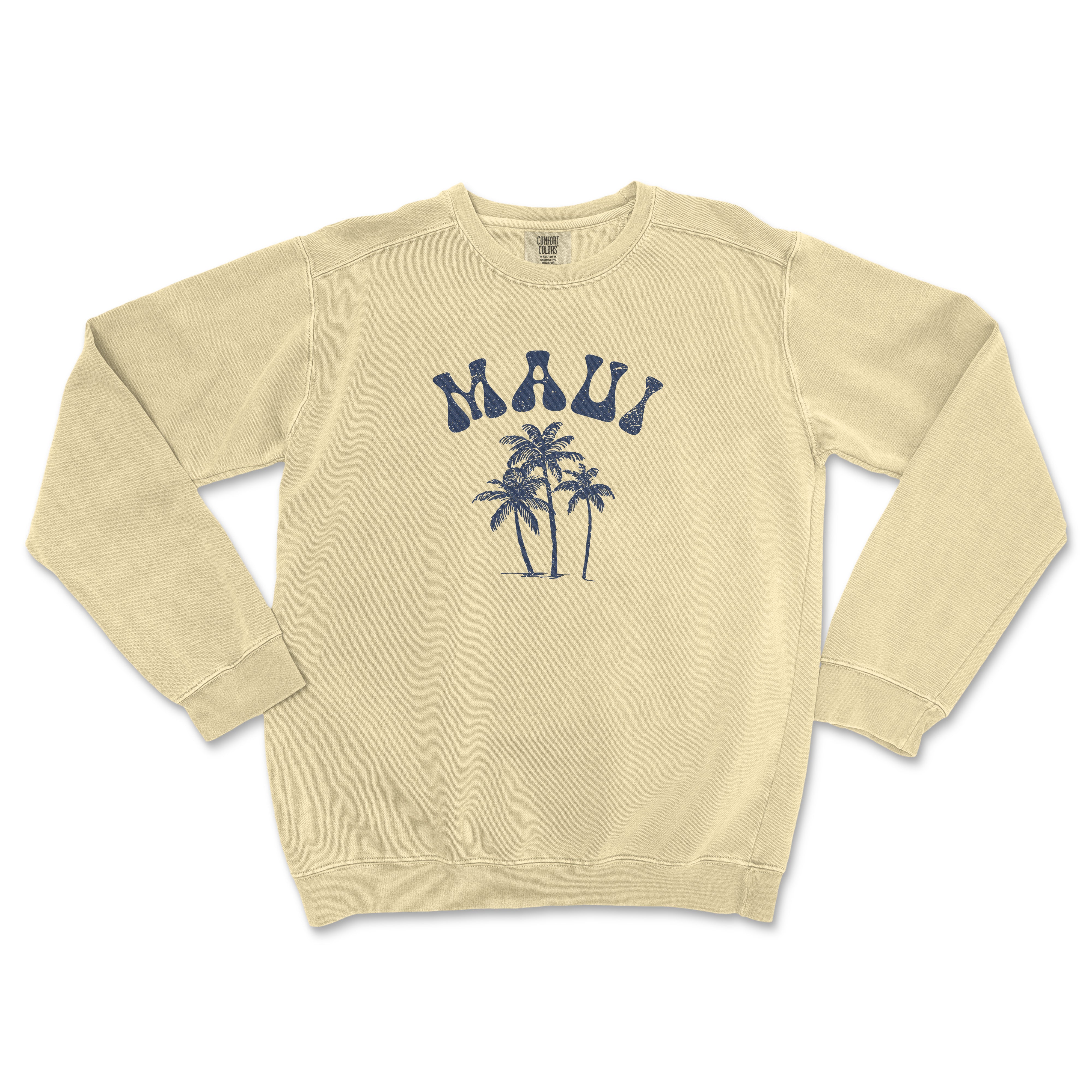 a sweatshirt with a palm tree and the word miami on it