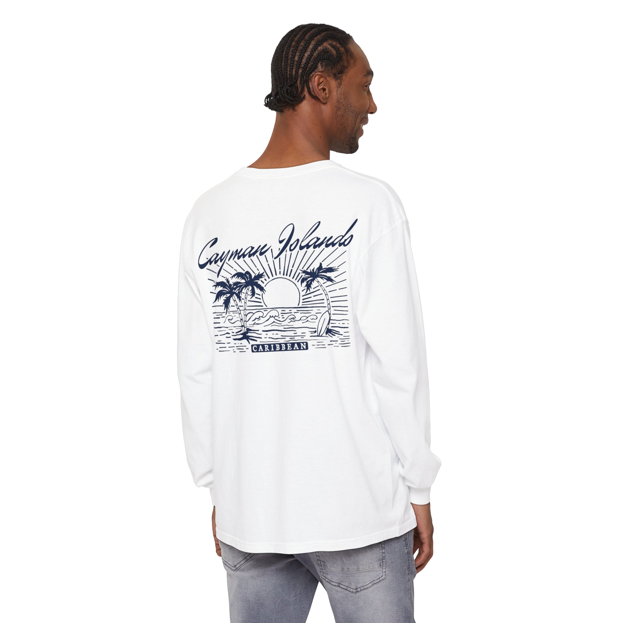 Cayman Islands Comfort Colors Long Sleeve Shirt