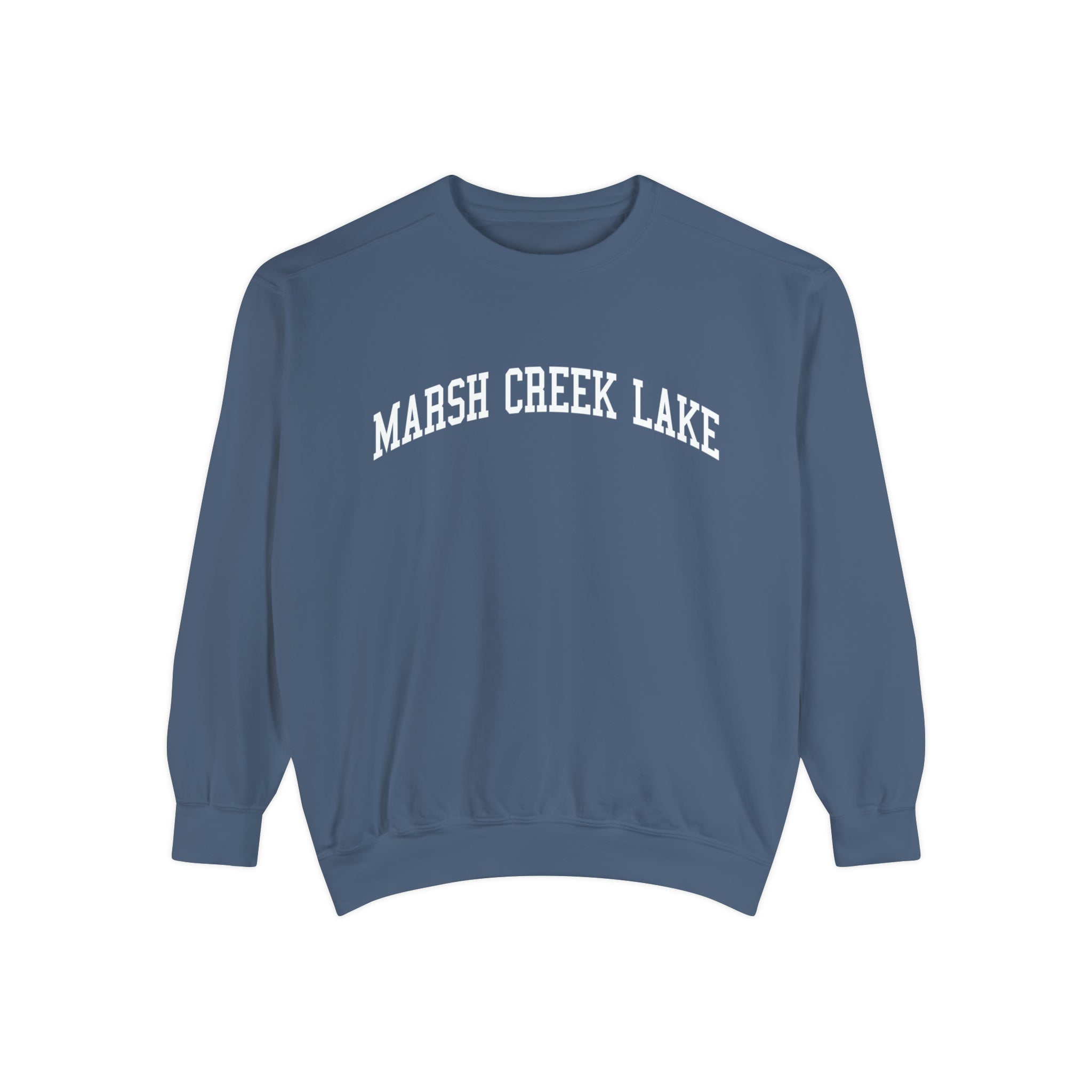 Buy denim Marsh Creek Lake Pennsylvania Comfort Colors Crewneck Sweatshirt