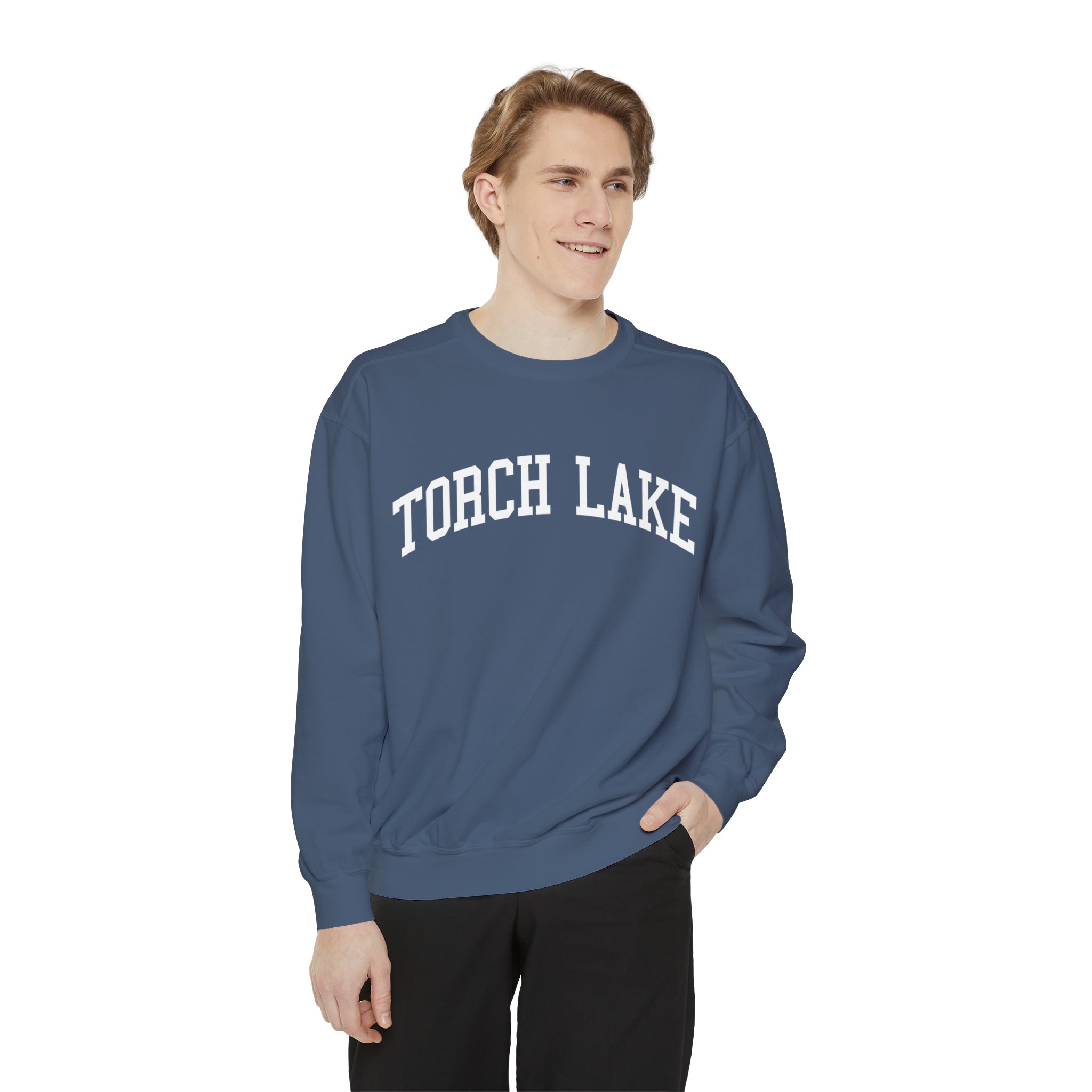 Torch Lake Michigan Comfort Colors Crewneck Sweatshirt