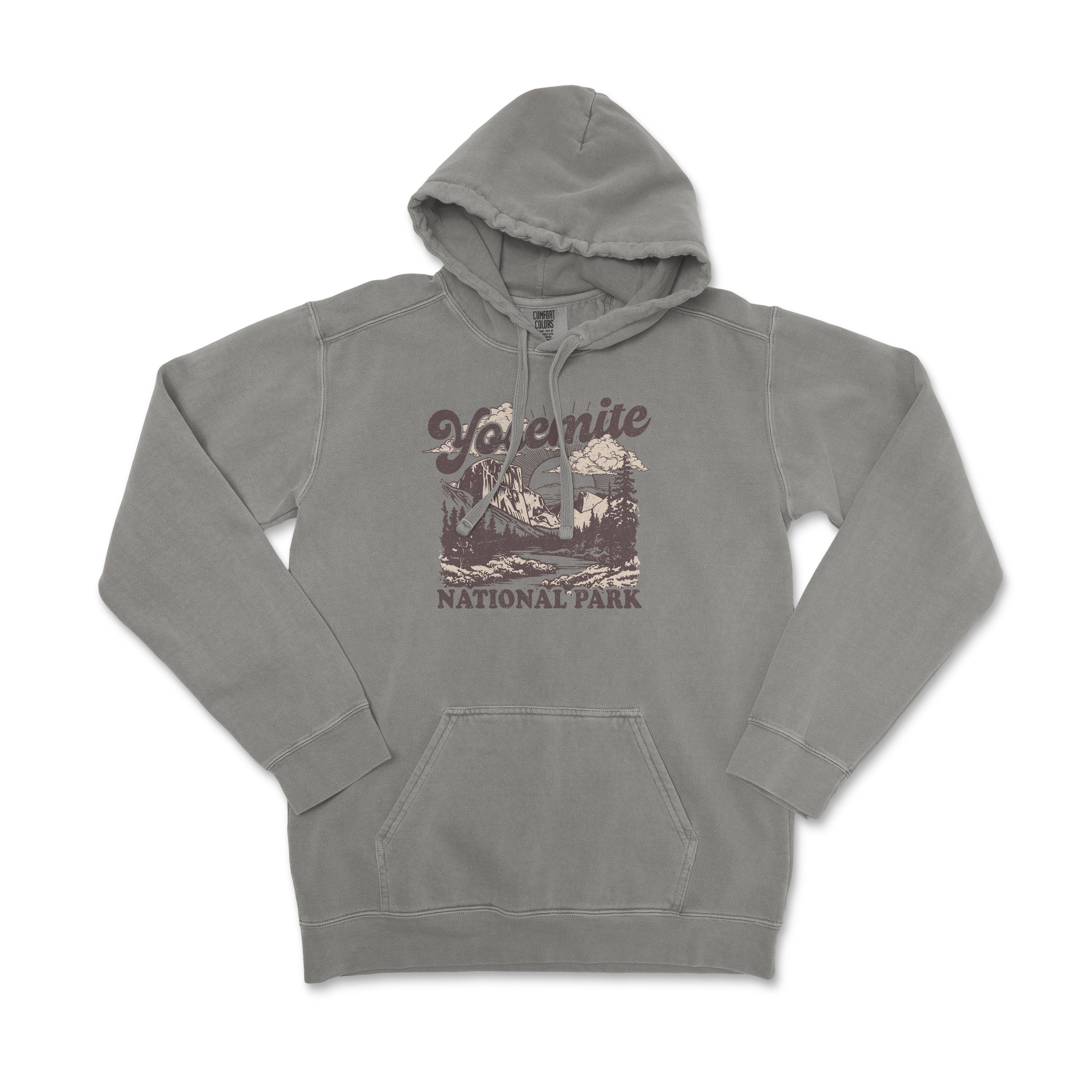 a gray sweatshirt with the words yellowstone on it