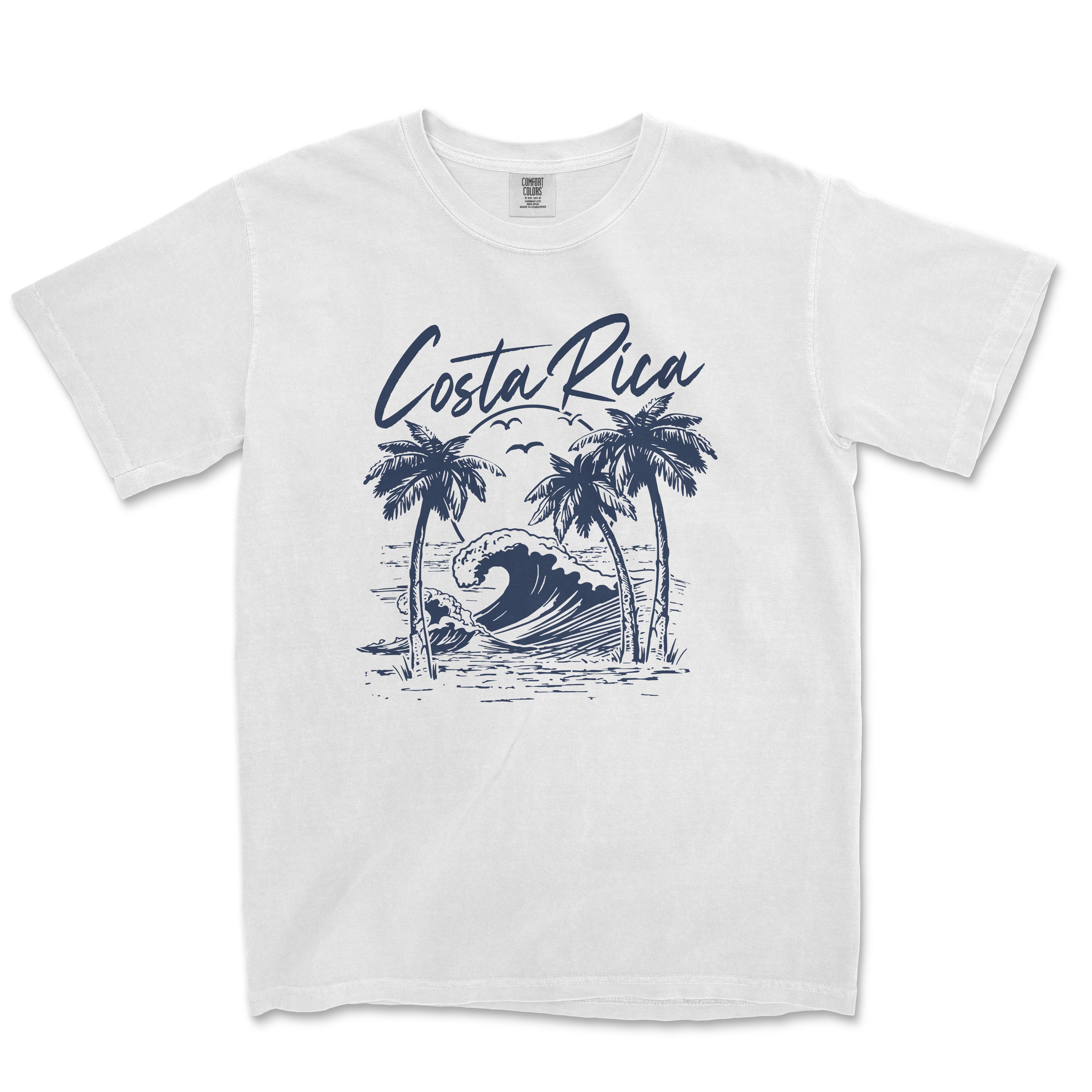 a white t - shirt with the words costa run printed on it