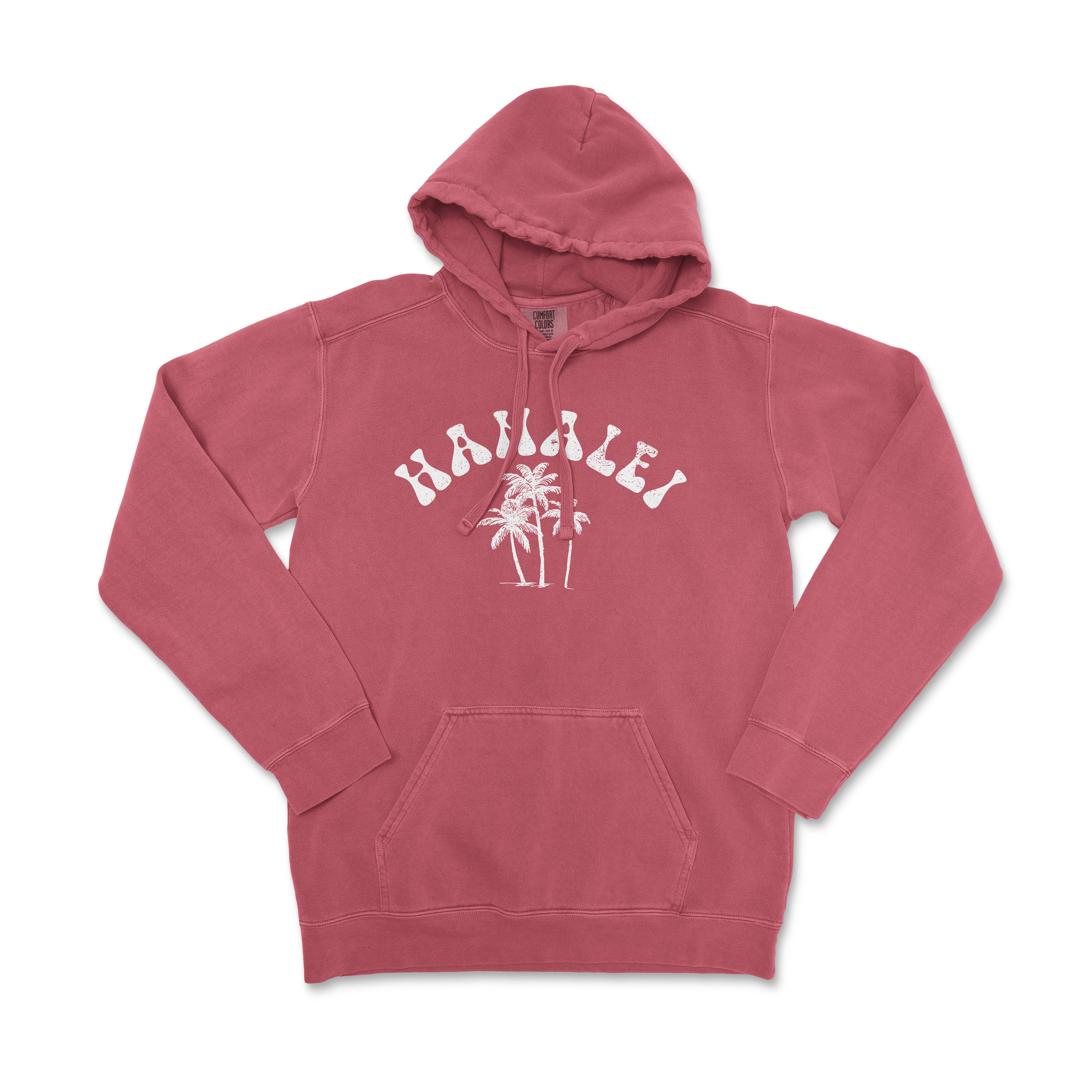 a red hoodie with the words hollywood printed on it