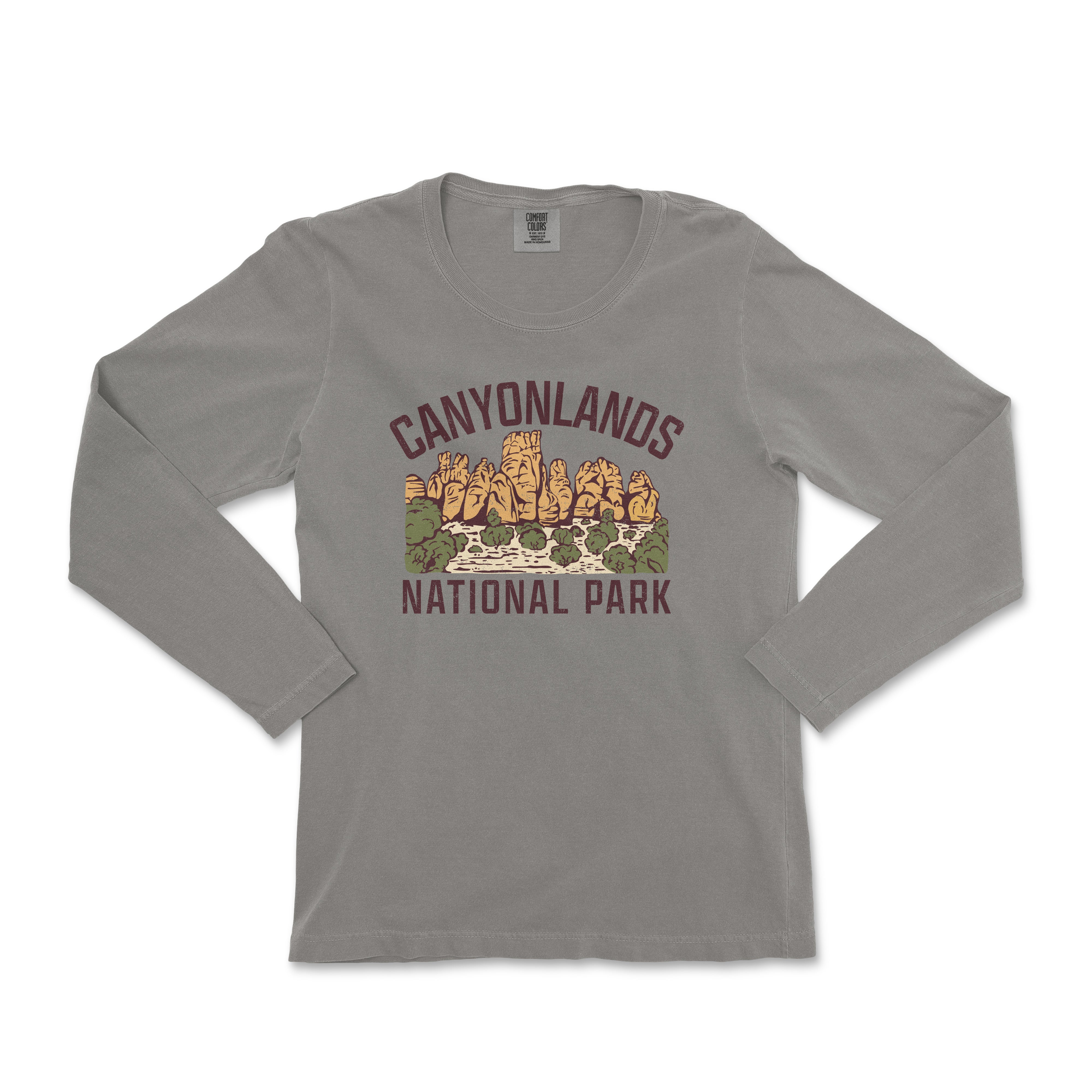 a long sleeve shirt with the words canyonlands national park on it