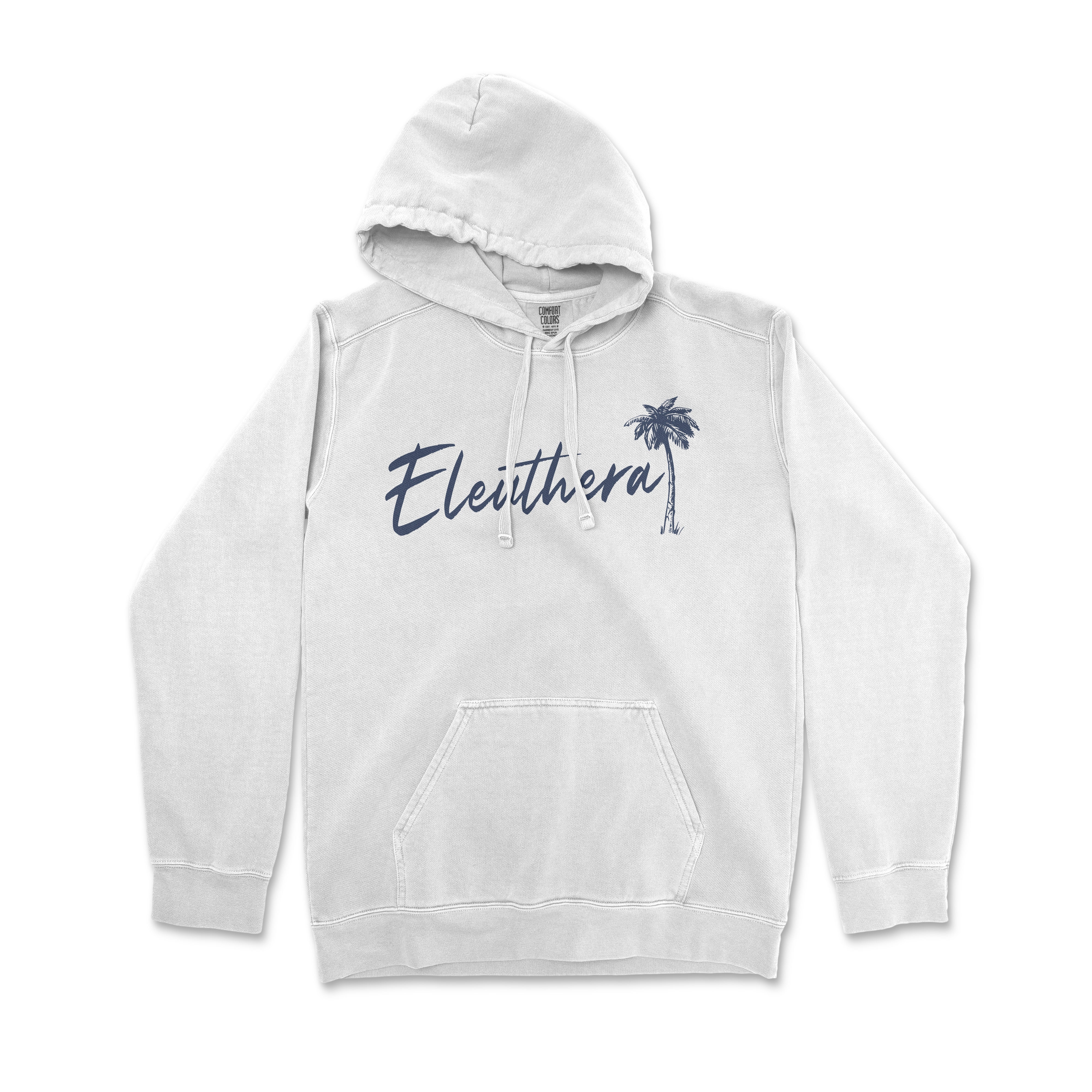 a white hoodie with the word elethora on it