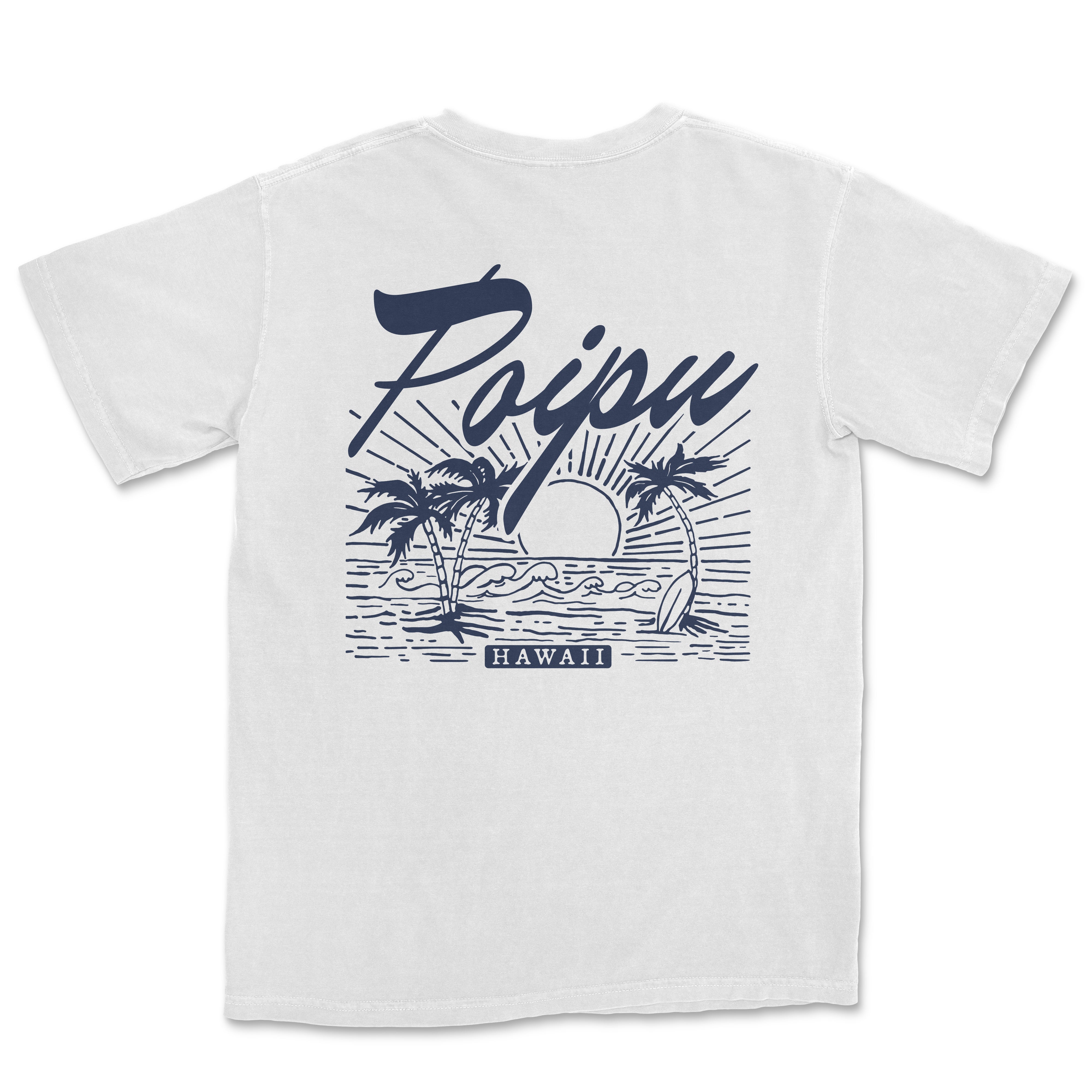 a white t - shirt with the words fiji on it