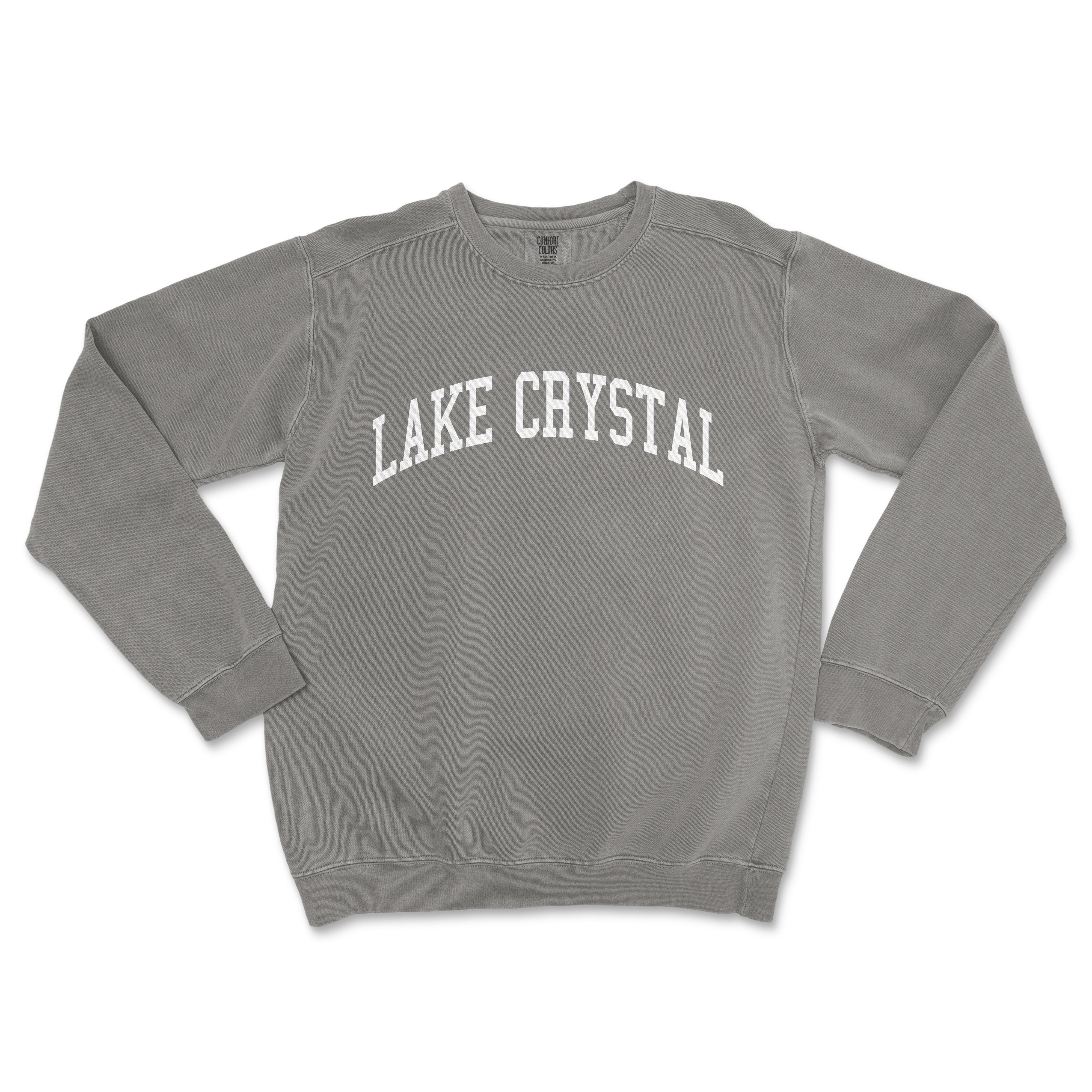 a sweatshirt with the words lake crystal on it