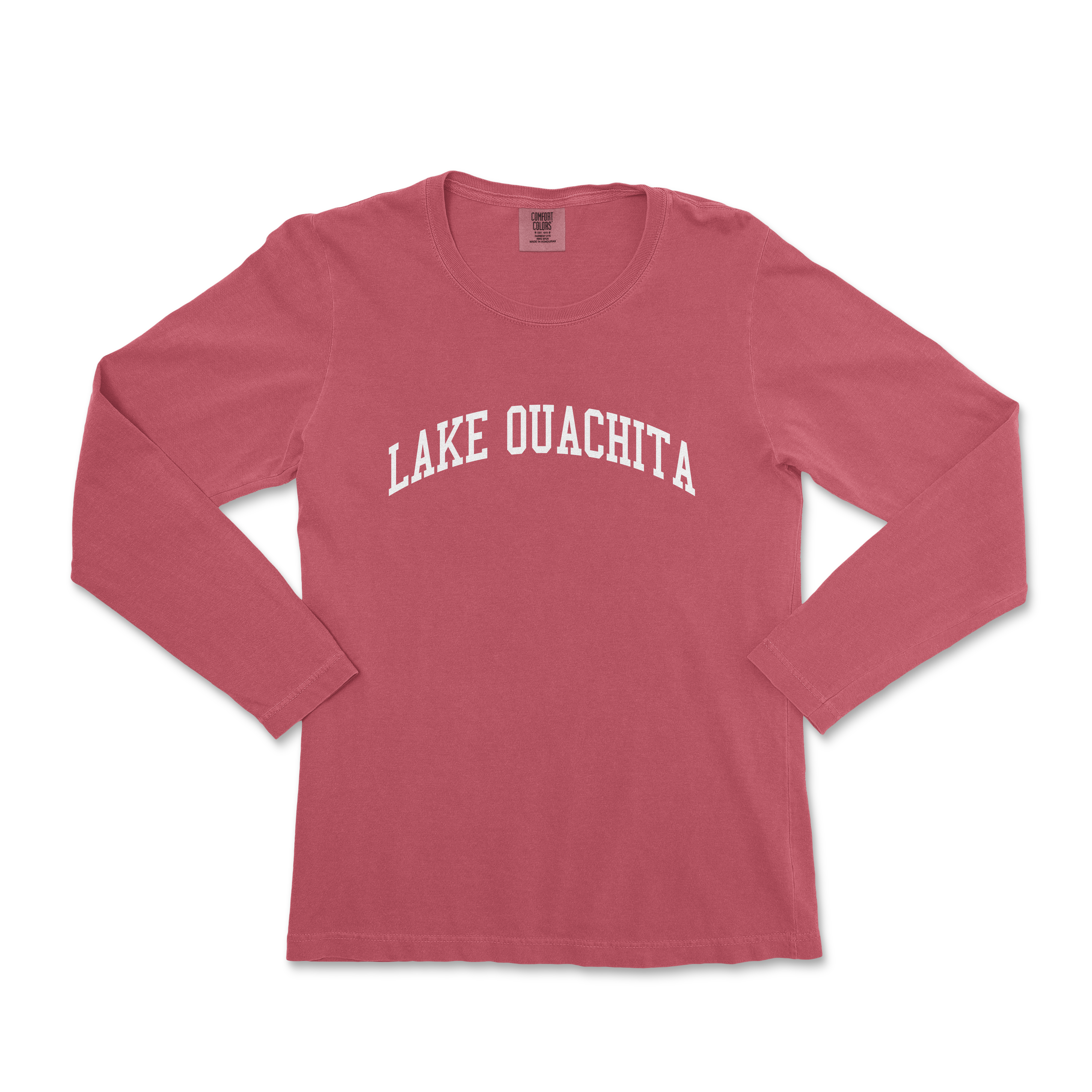 a women's long sleeve shirt with the word lake o'ahatata