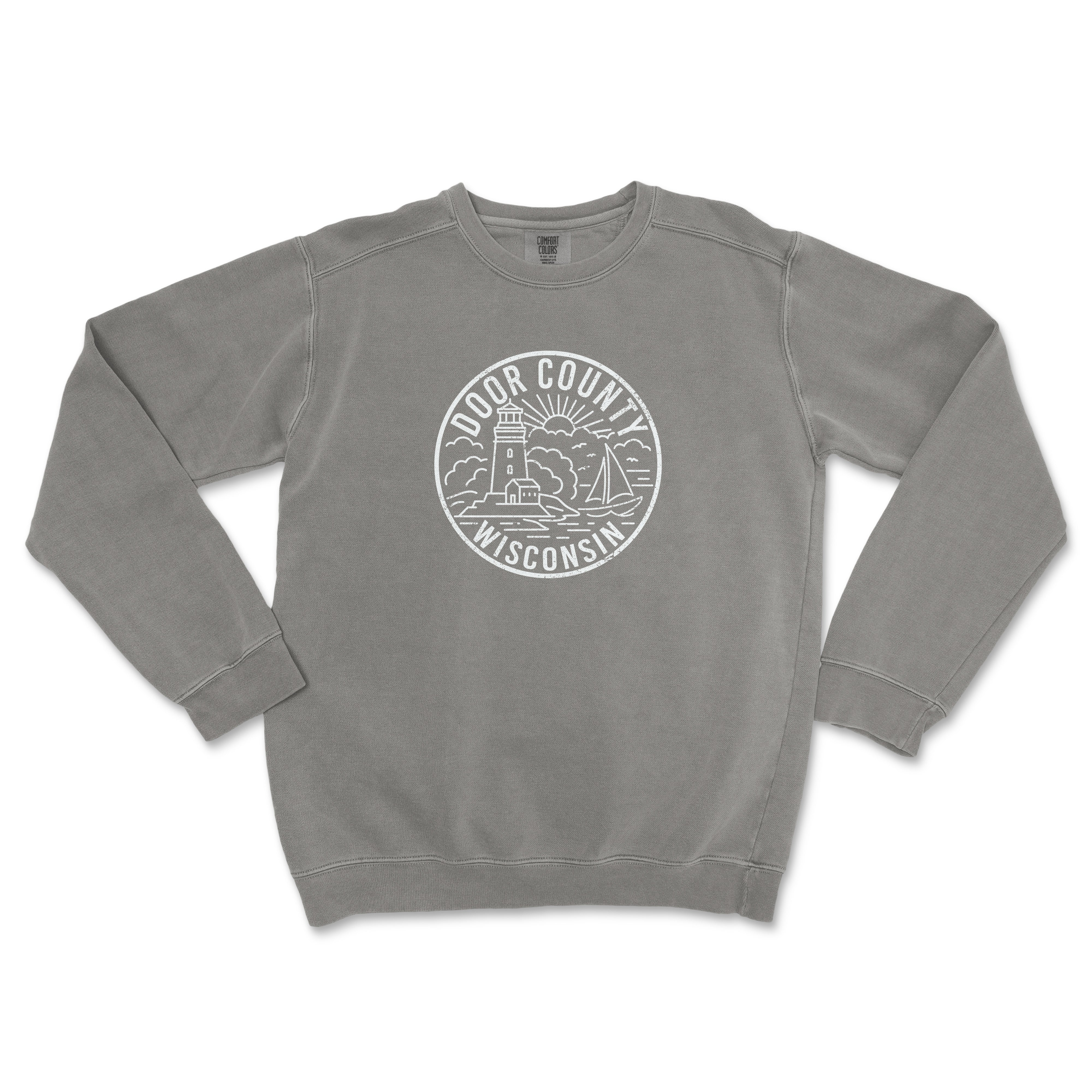 Door County Wisconsin Comfort Colors Crewneck Sweatshirt