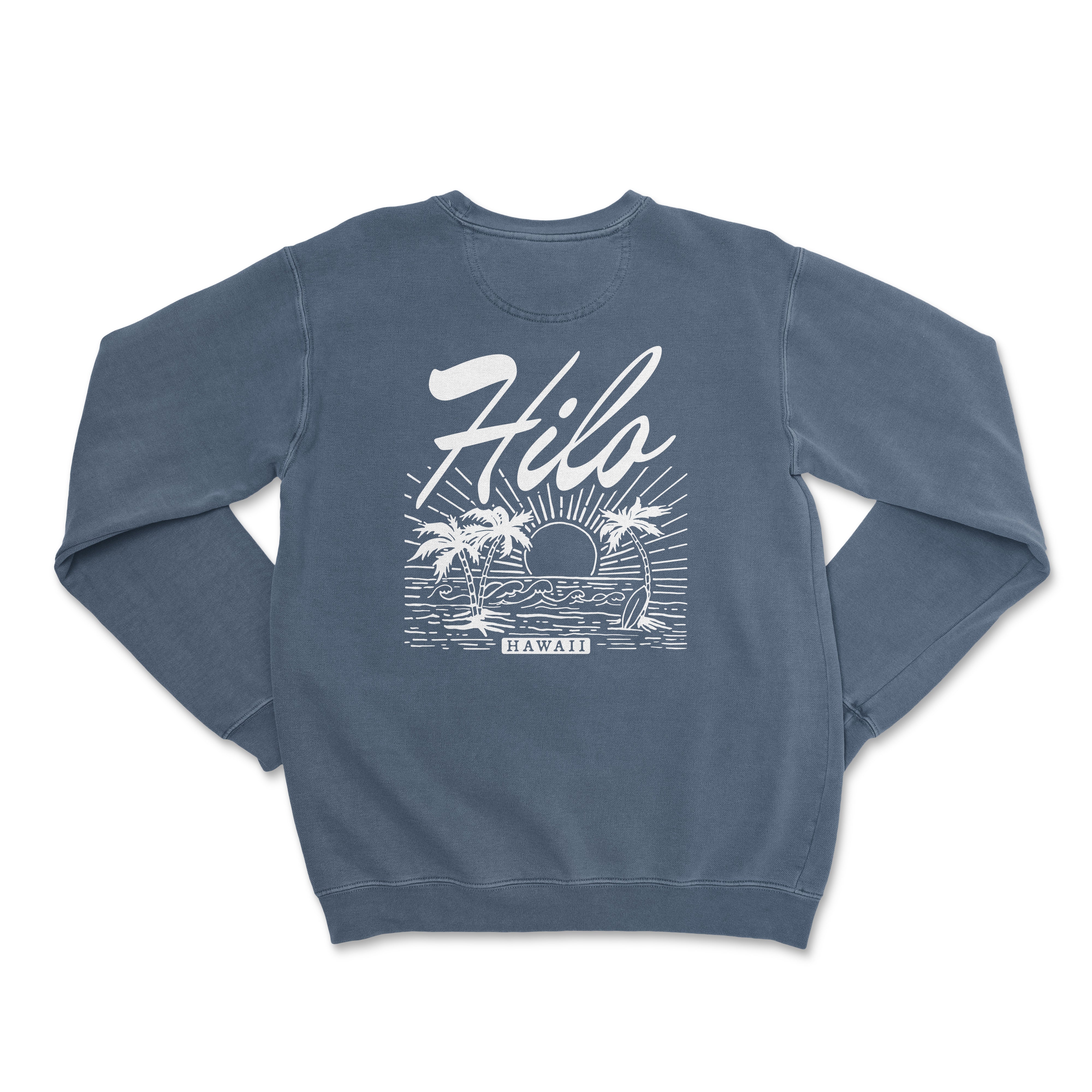 a blue sweatshirt with the words fiji on it