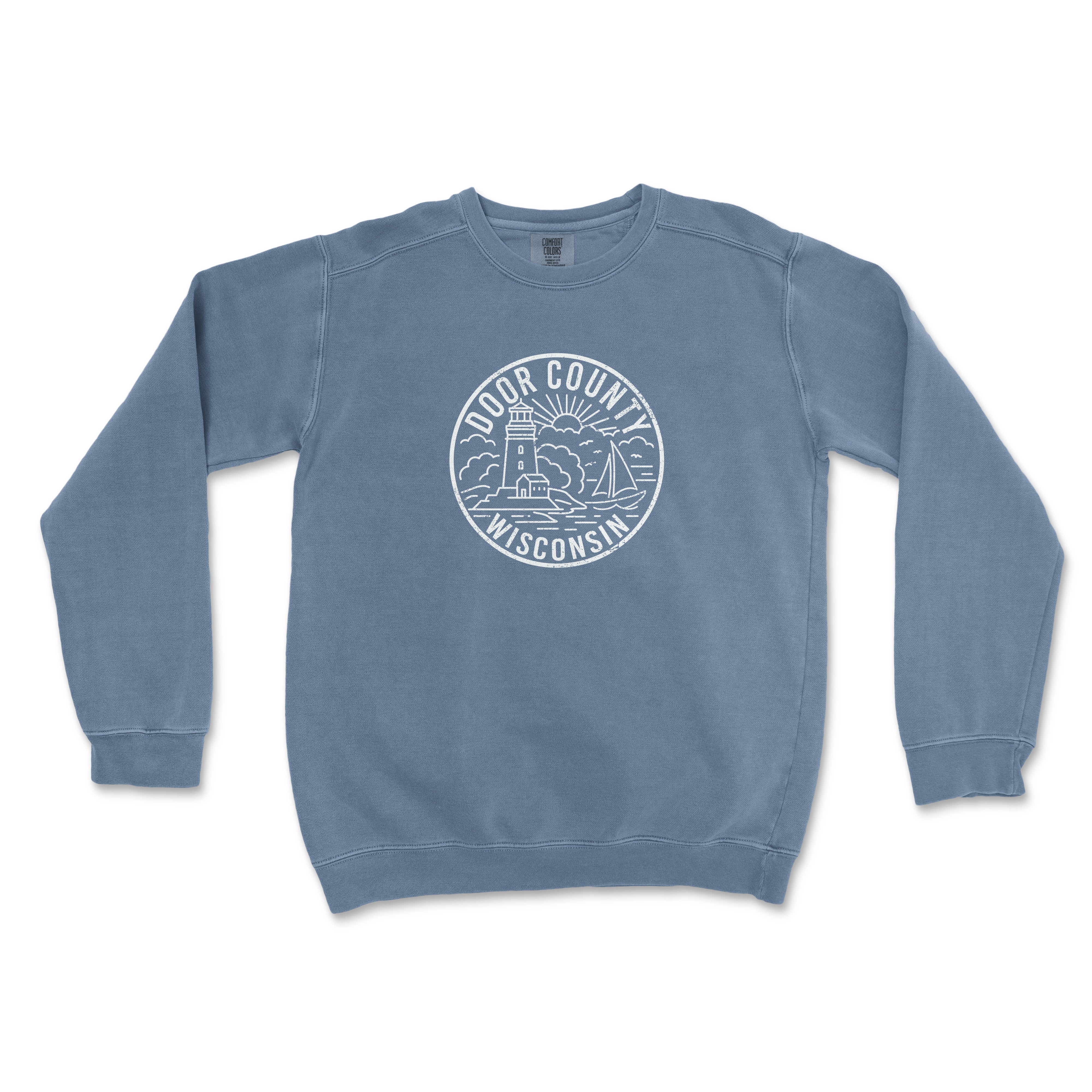 Door County Wisconsin Comfort Colors Crewneck Sweatshirt