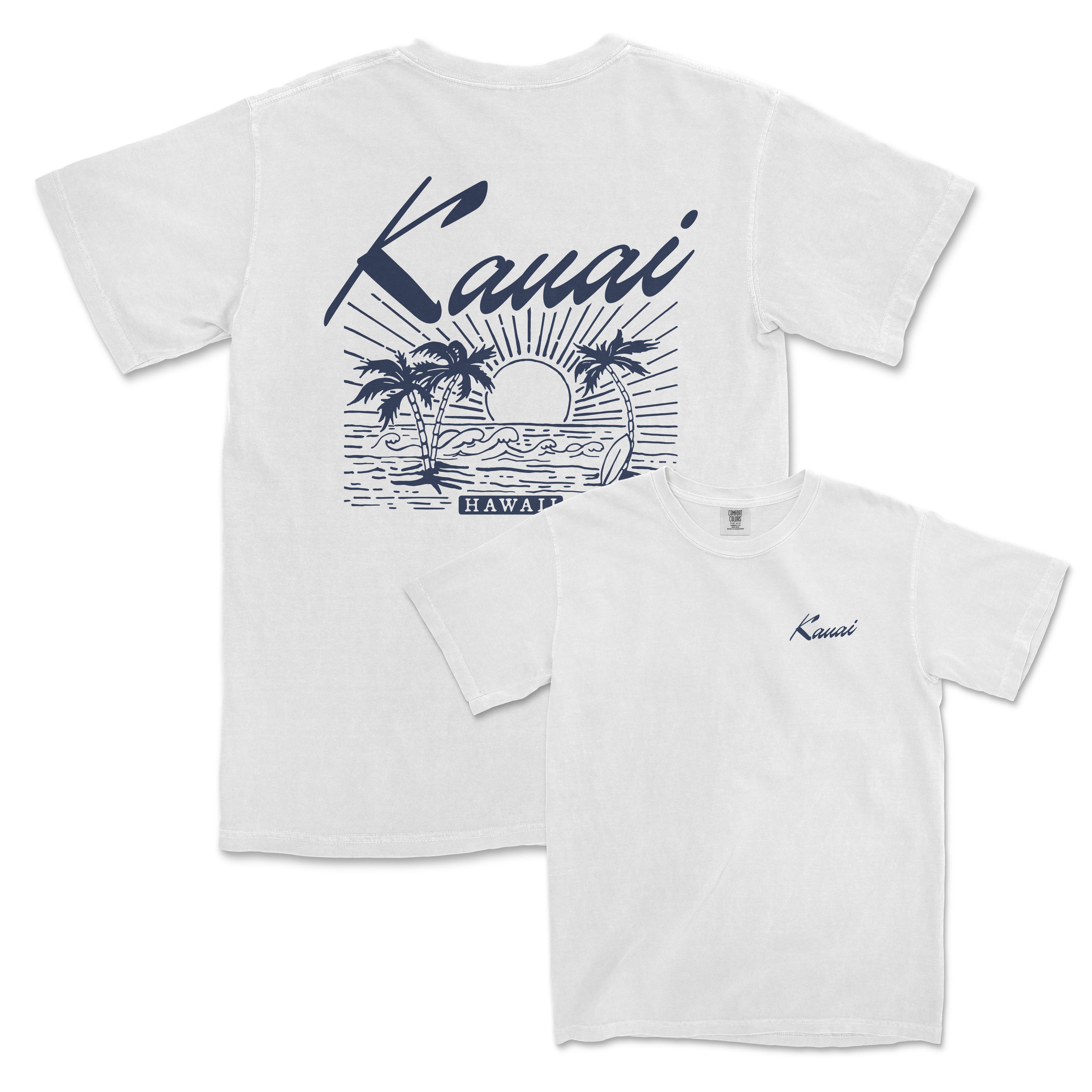 a white t - shirt with the words kaua on it