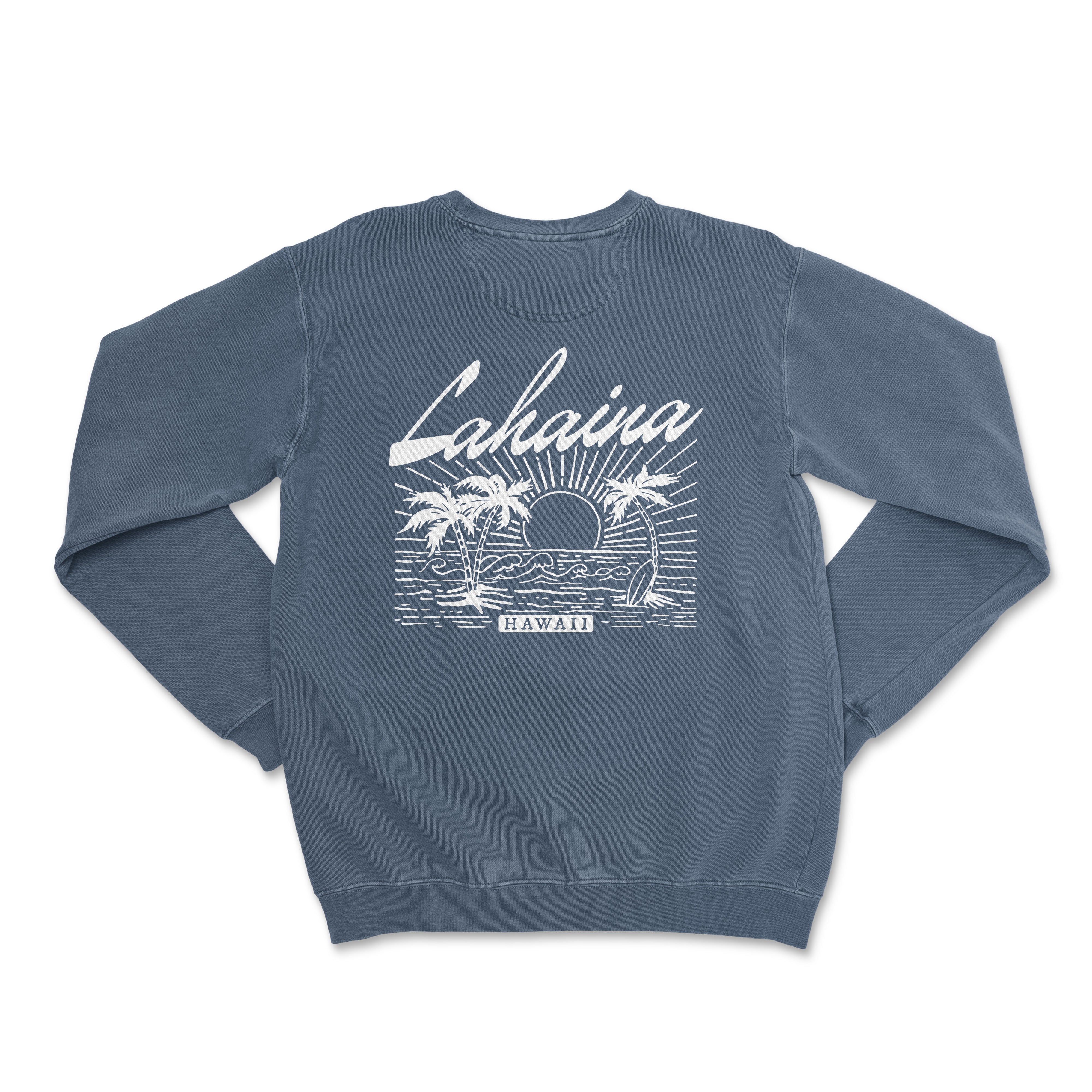 a blue sweatshirt with the words california on it