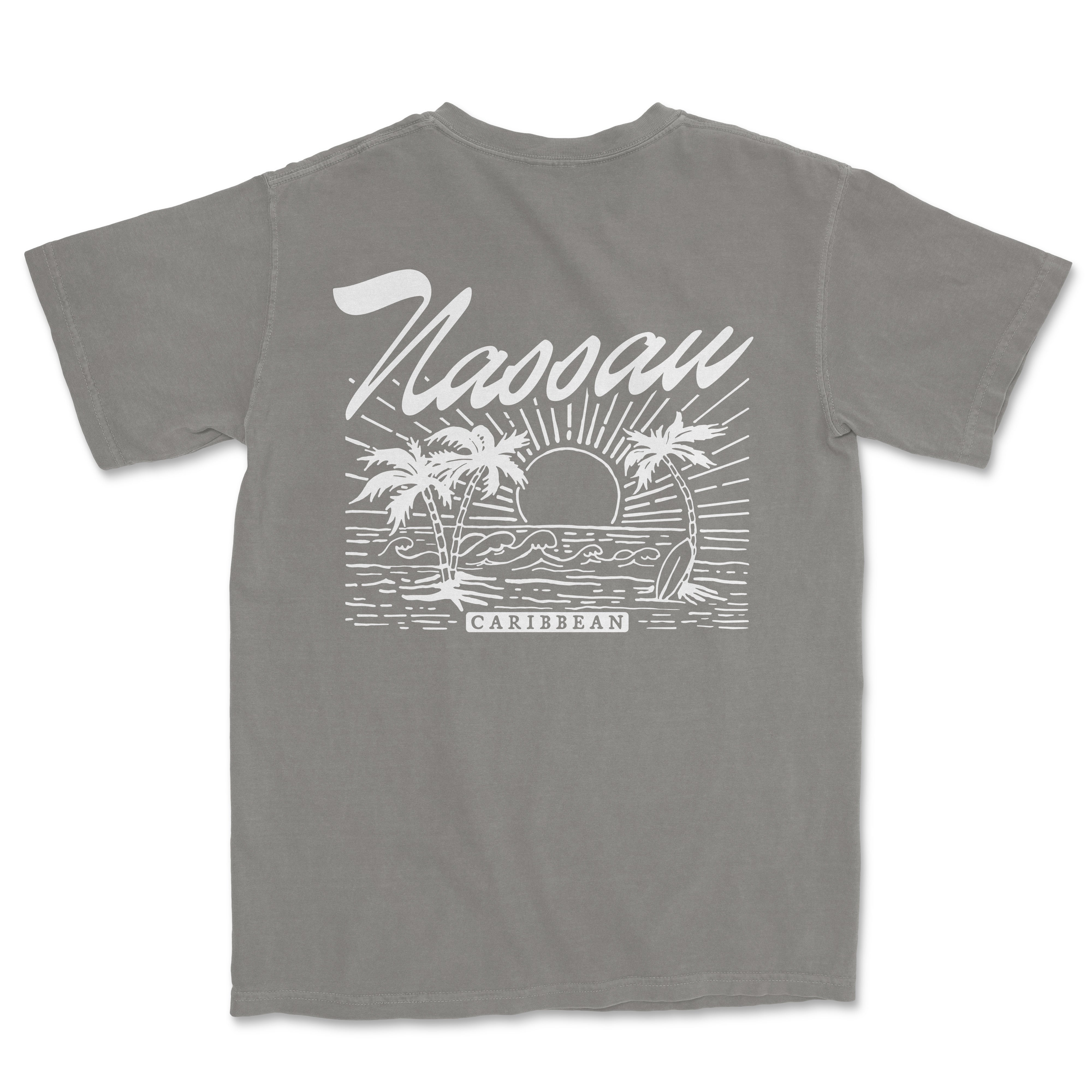 a gray t - shirt with the words kaanau on it