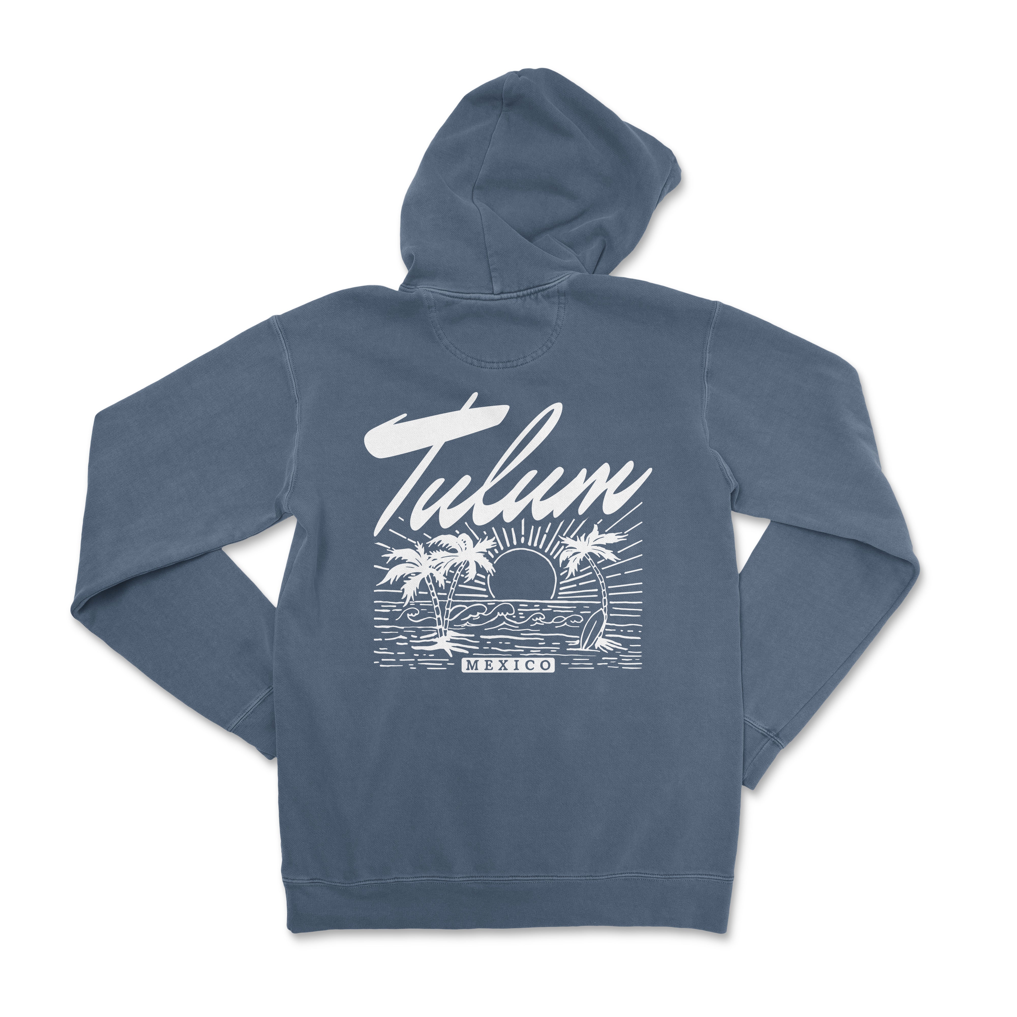 a blue hoodie with the words tulami on it