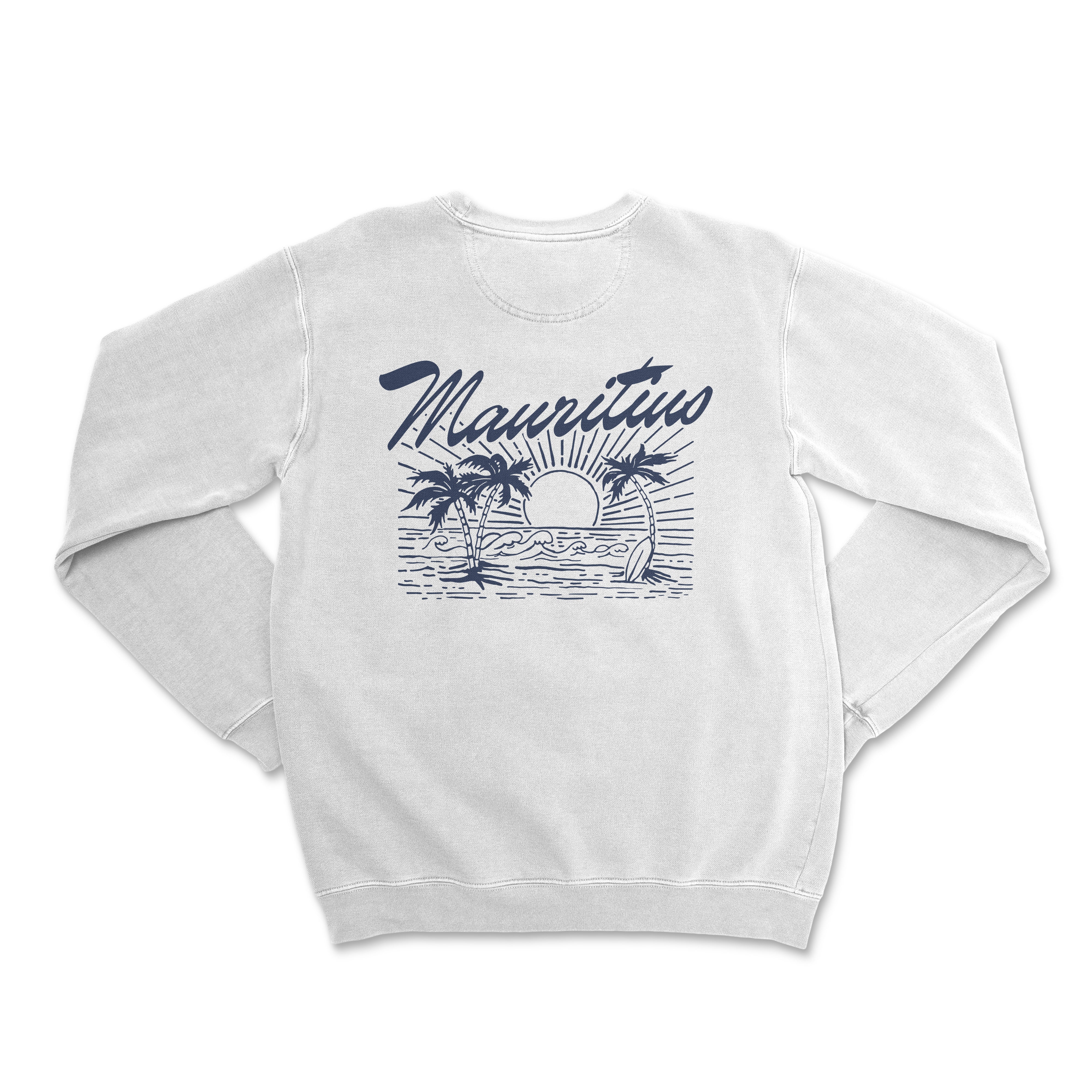 a white sweatshirt with the words maurizing on it