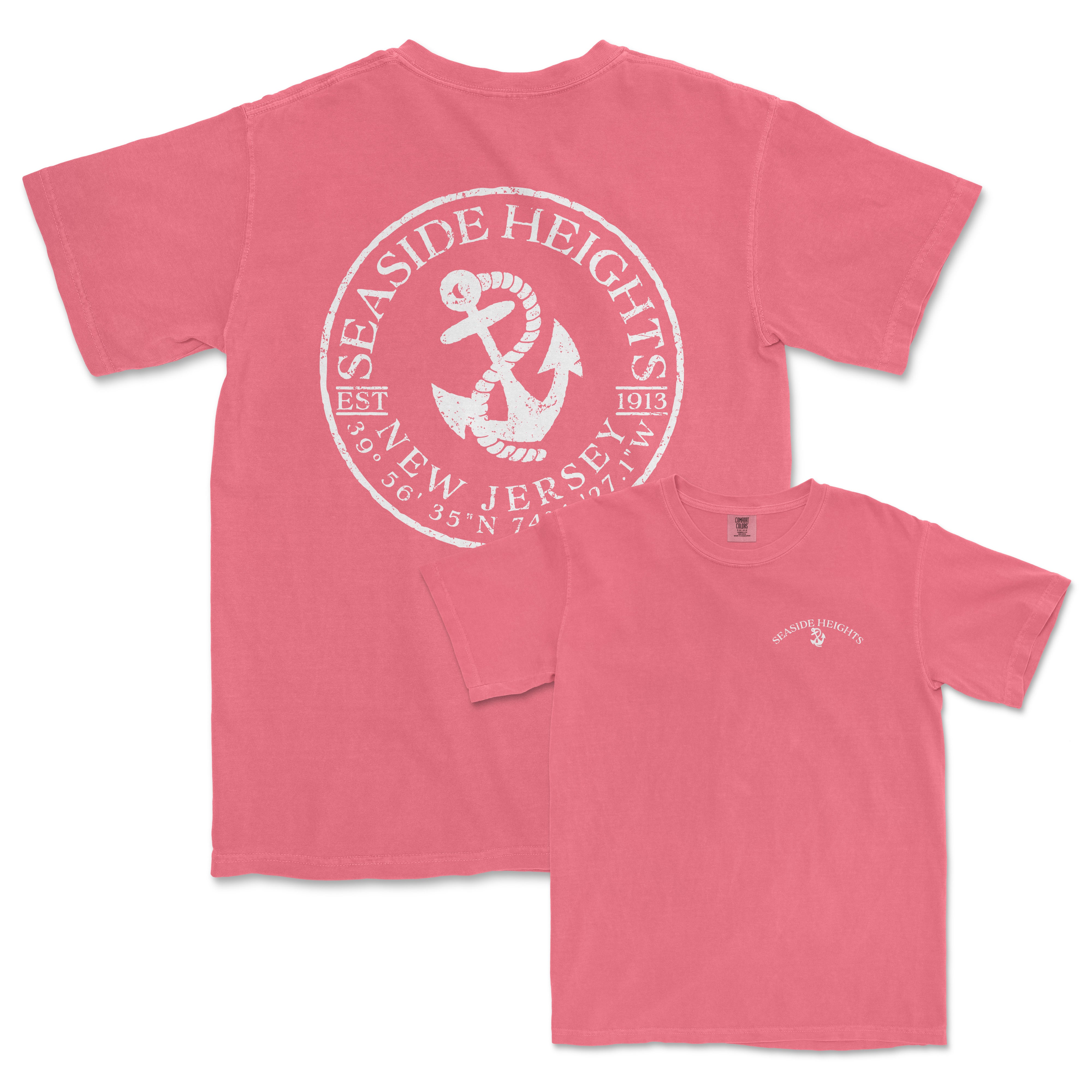 a pink t - shirt with an anchor on it