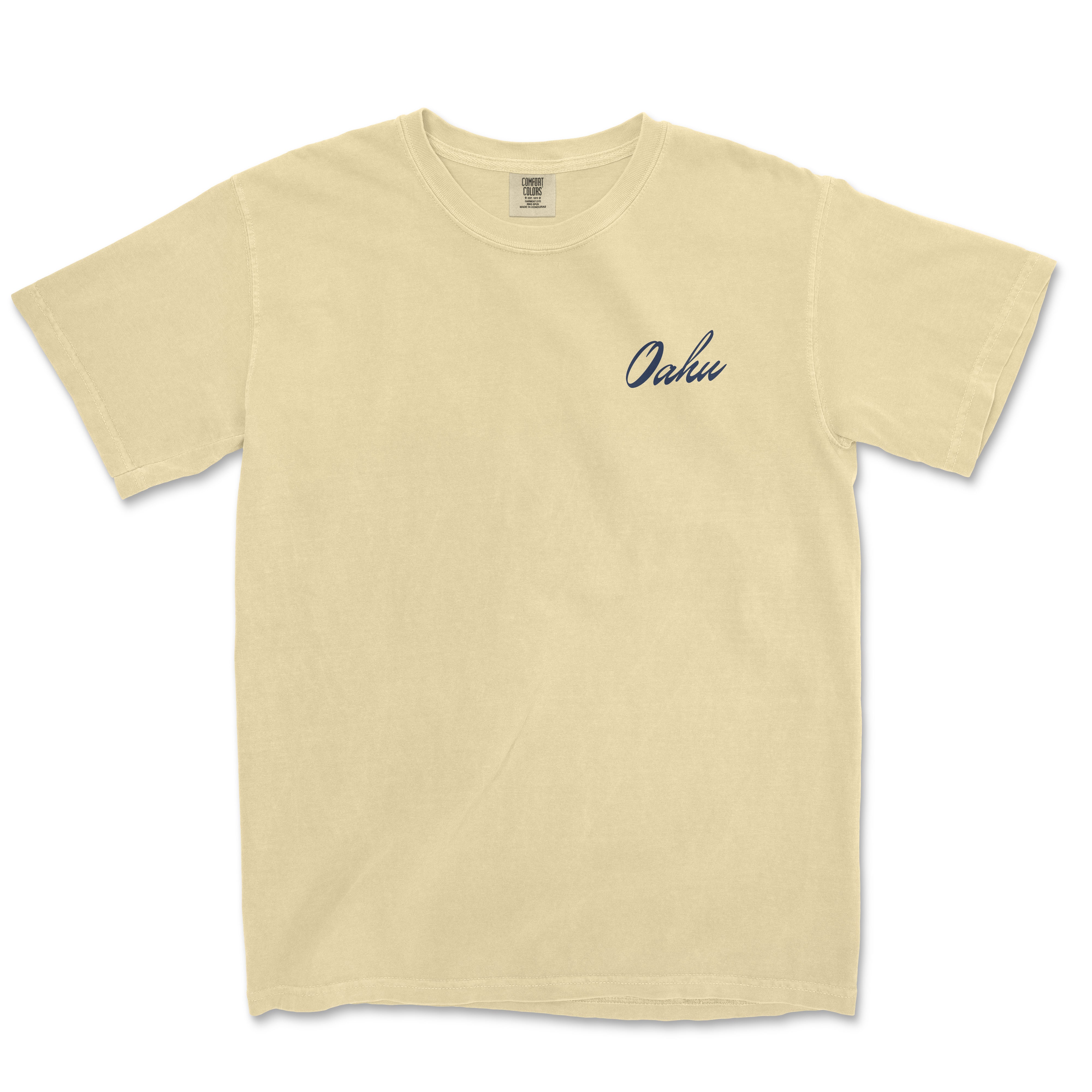 a yellow t - shirt with the word ohka on it