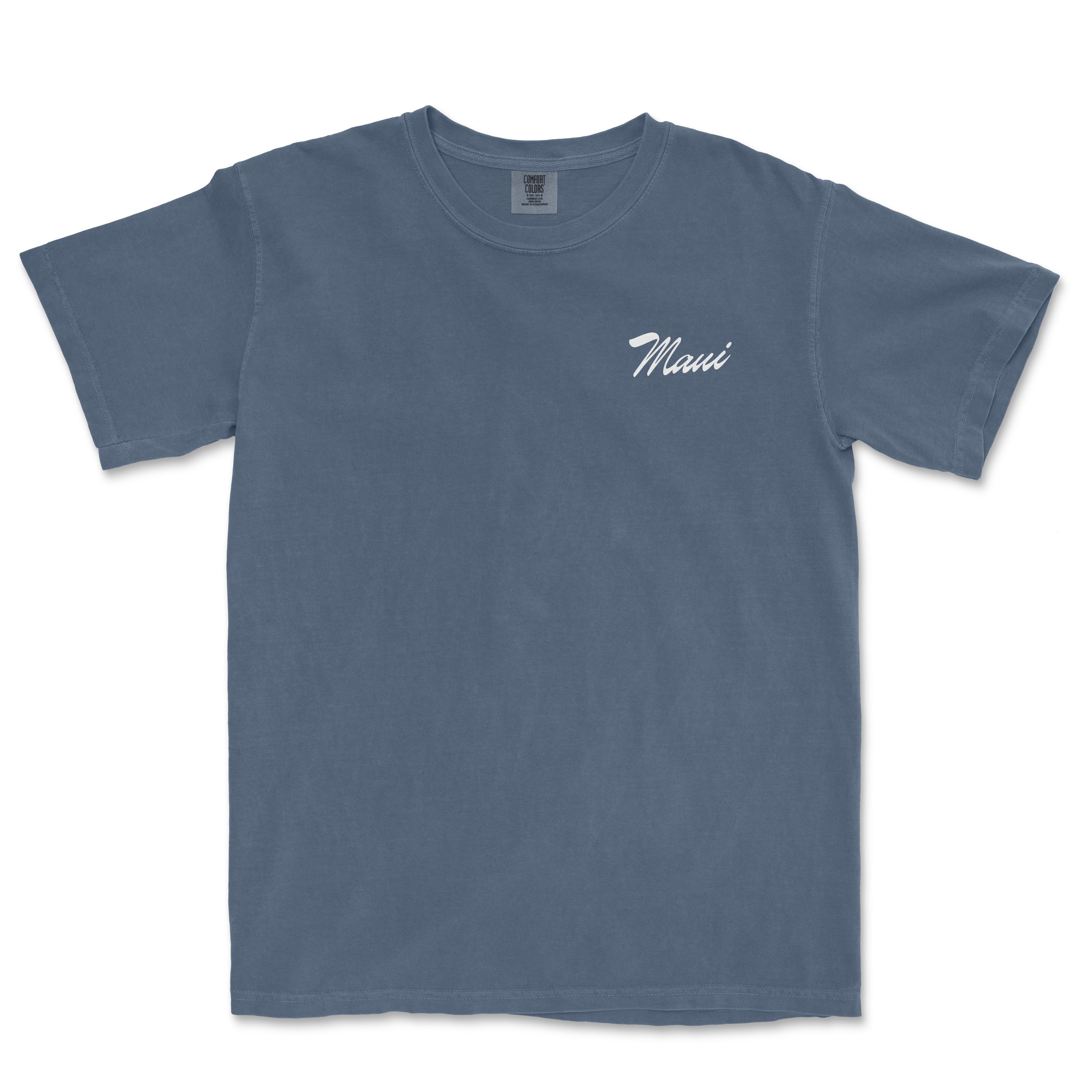 a blue t - shirt with the word miami on it