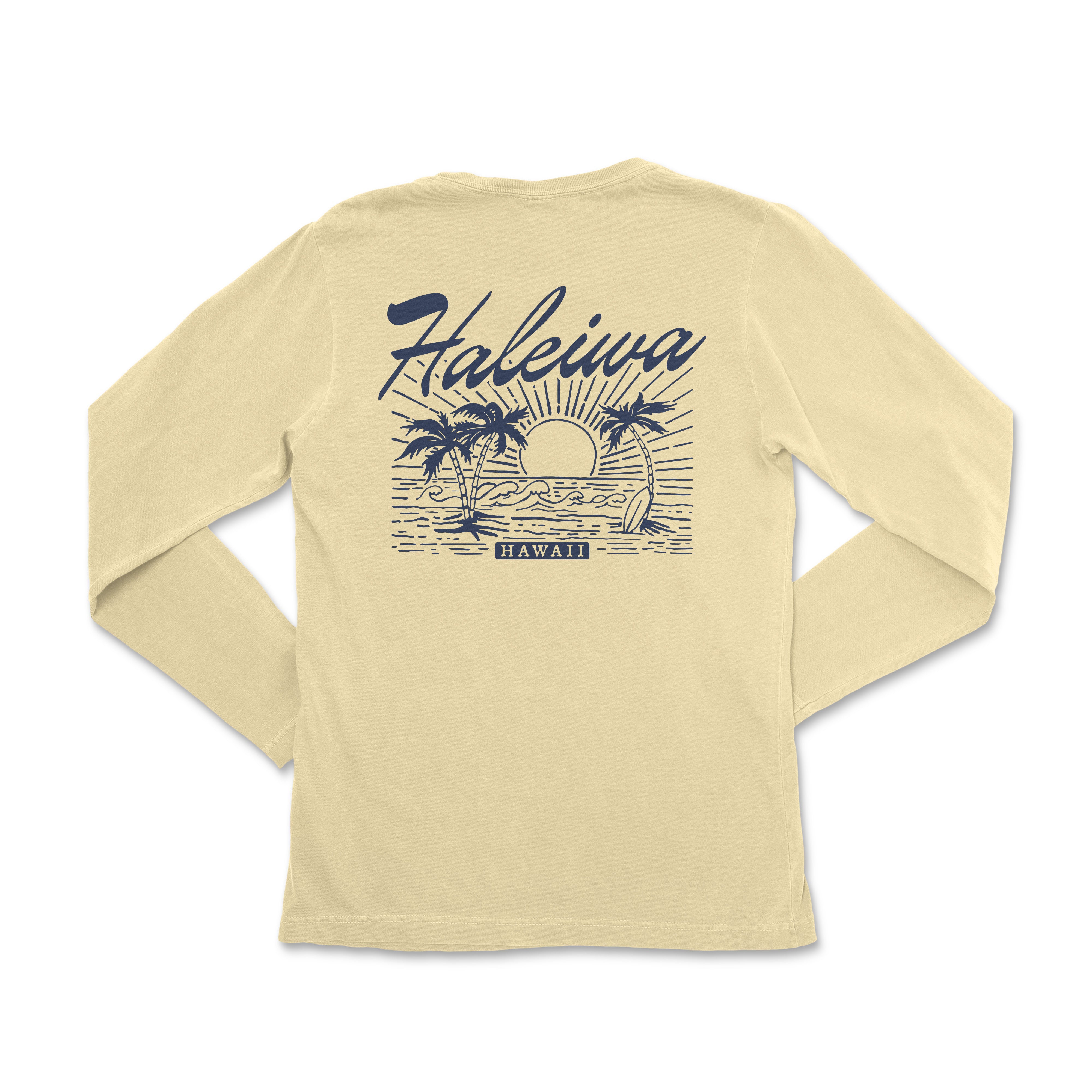 a women's long sleeve shirt with the words haleuna on it