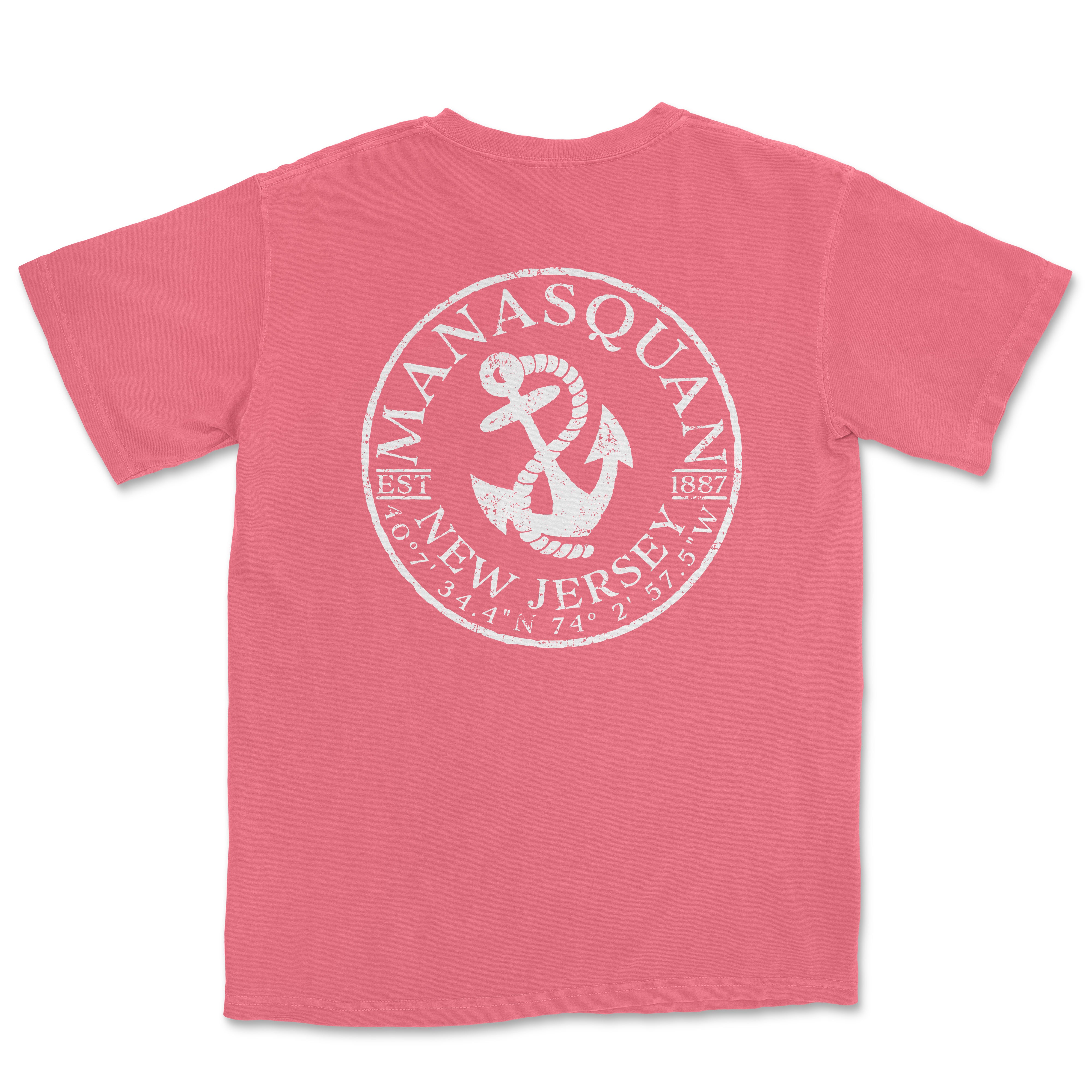 a pink t - shirt with an anchor on it