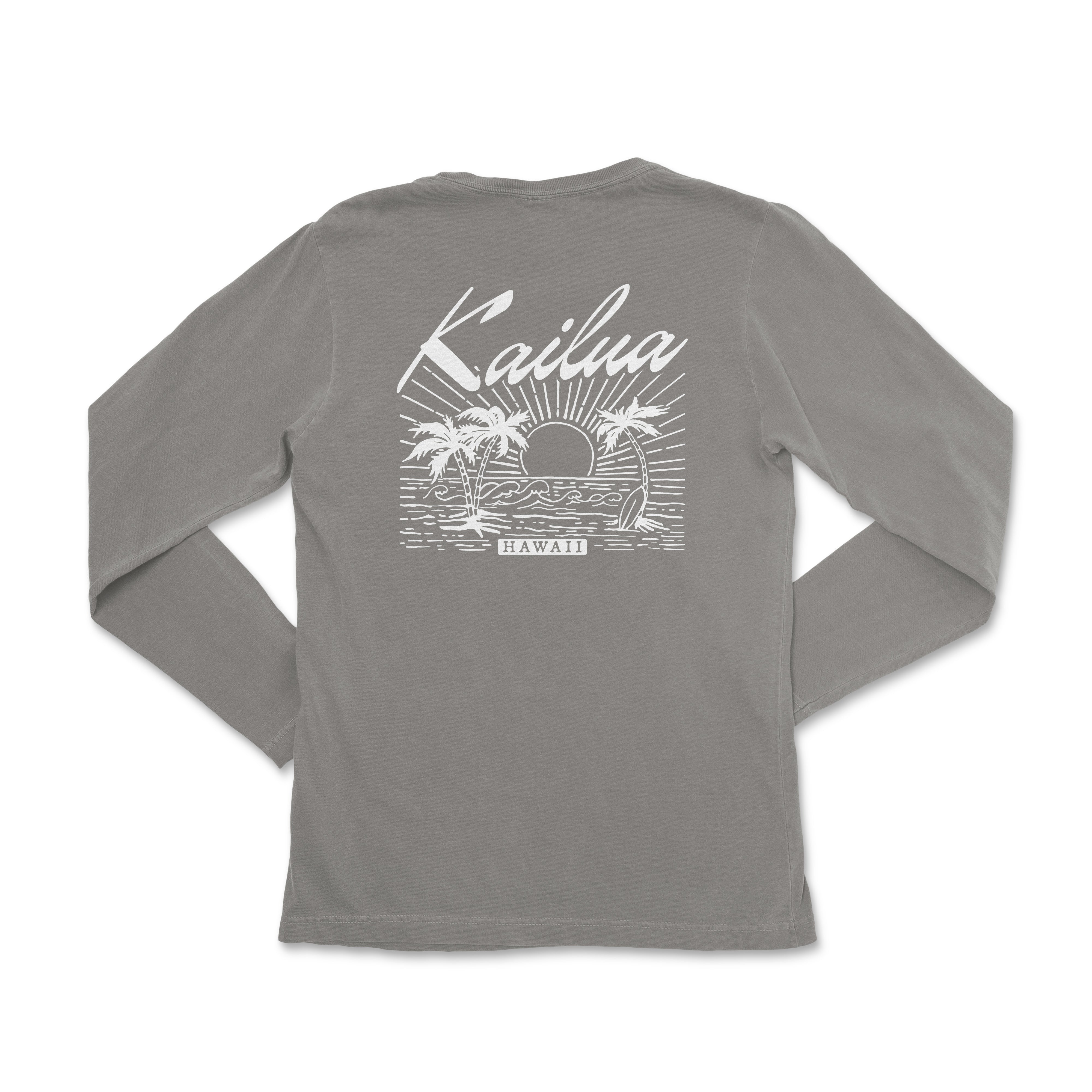 a women's long sleeve shirt with the words kauau on it