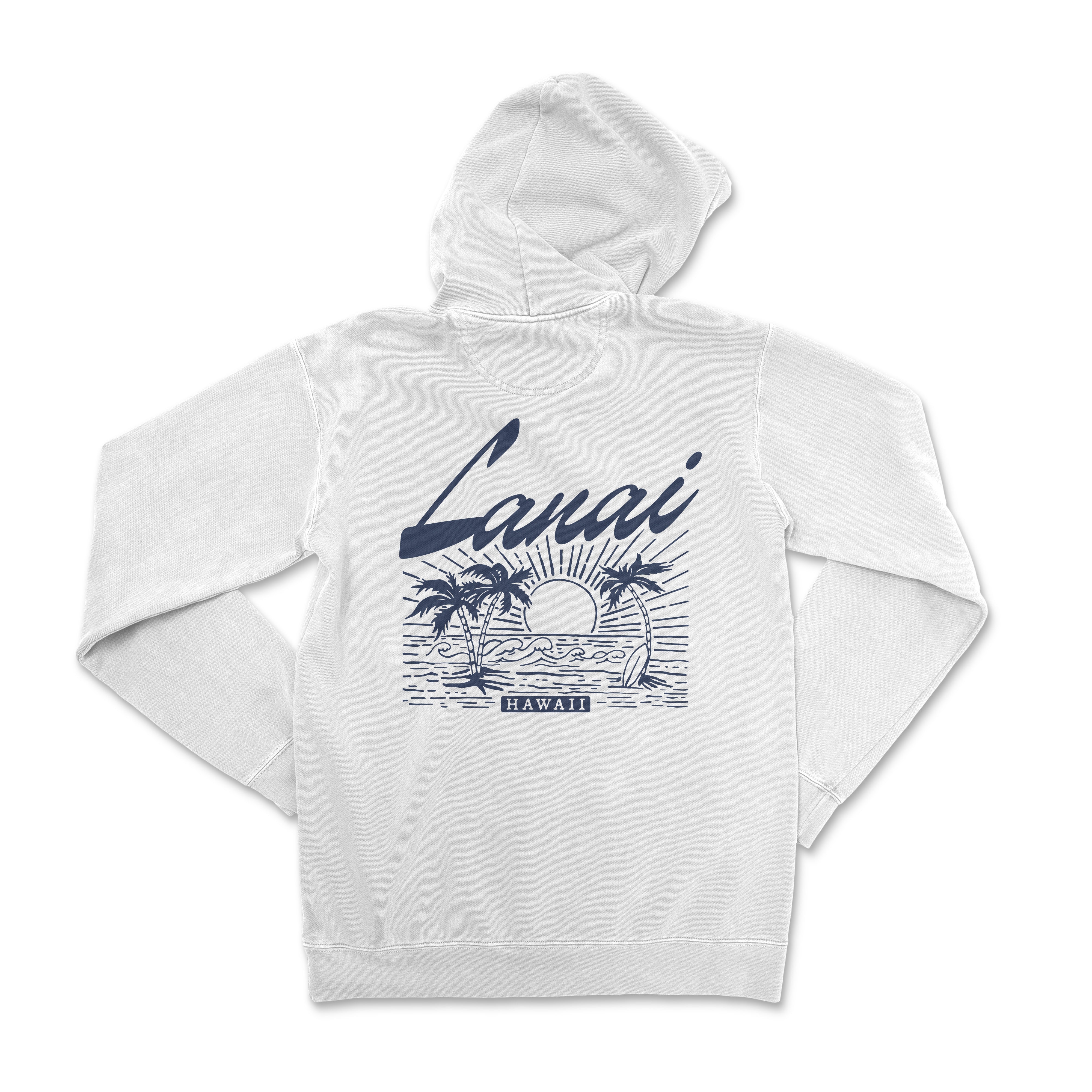 a white hoodie with the words lavai on it