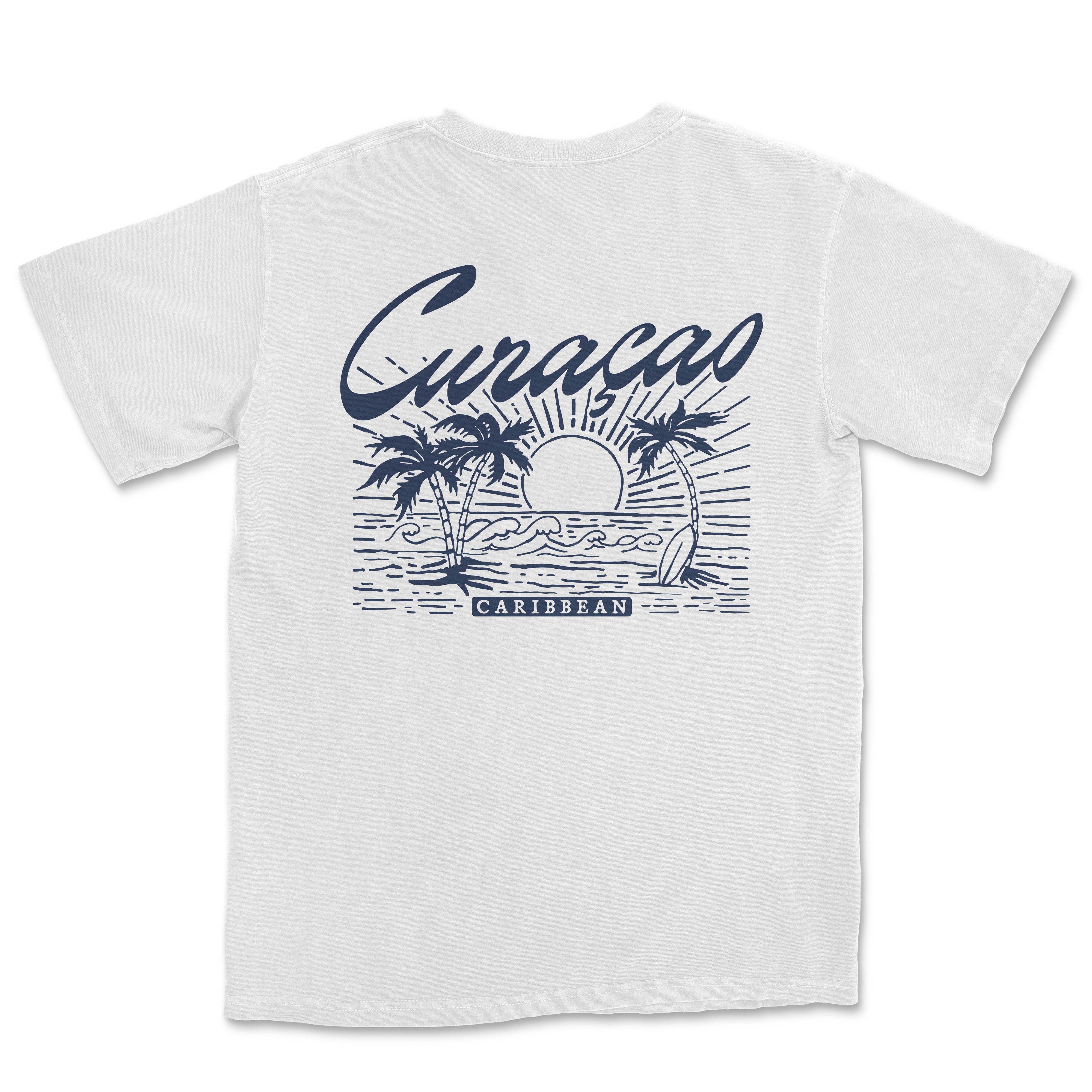 a white t - shirt with the words curaco on it