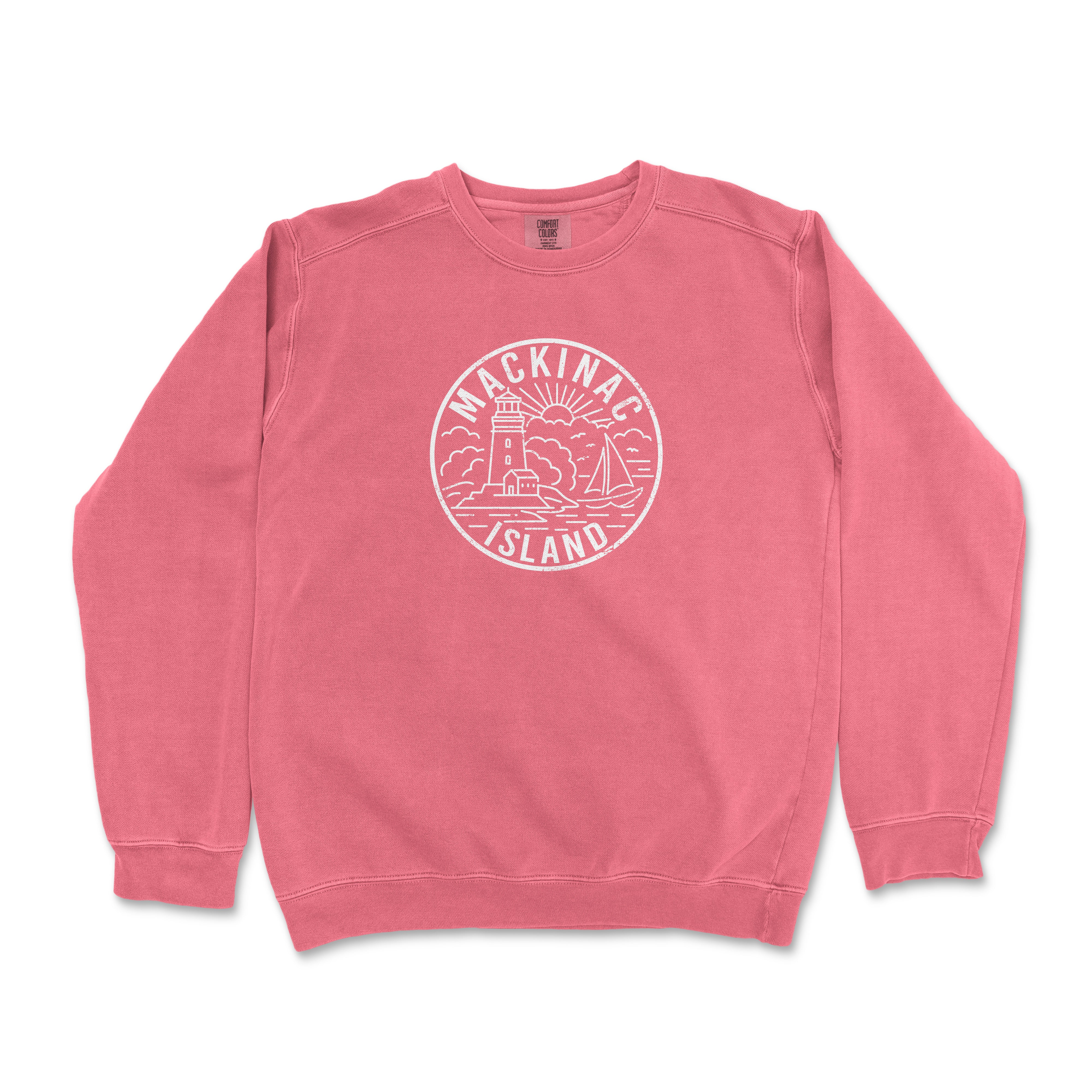 Mackinac Island Michigan Comfort Colors Crewneck Sweatshirt