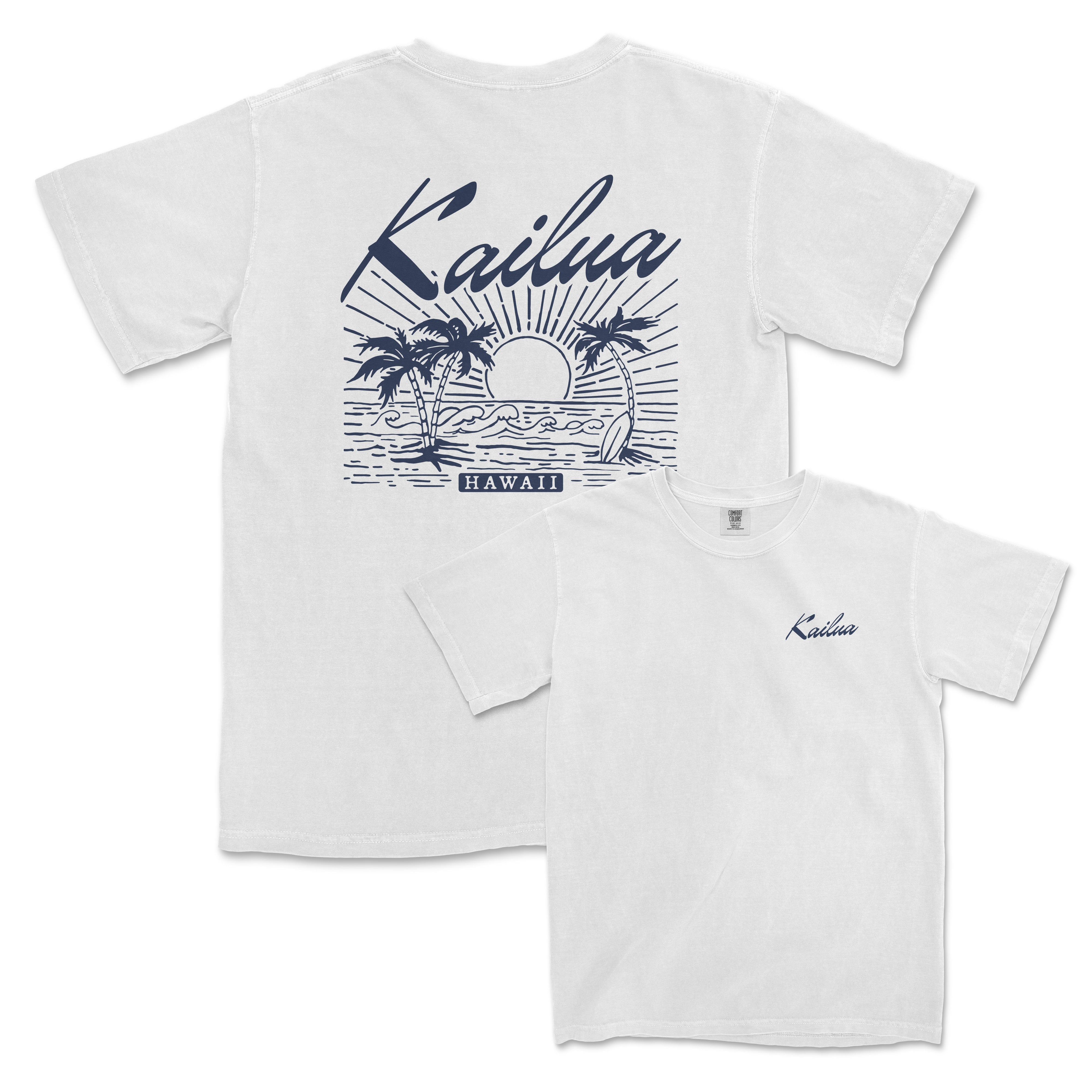 a white t - shirt with the words kauau on it