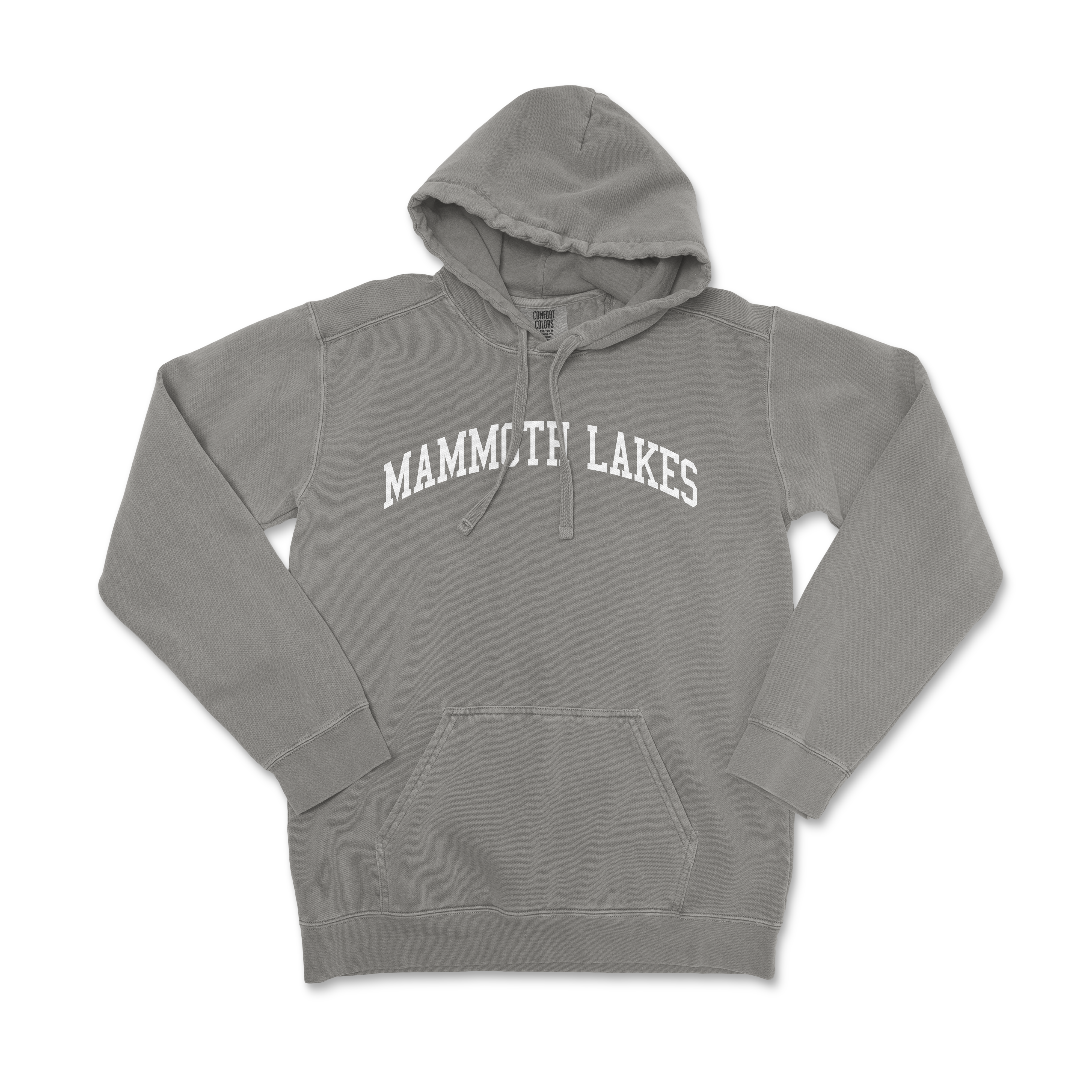 a gray sweatshirt with the words mammoth lakes on it