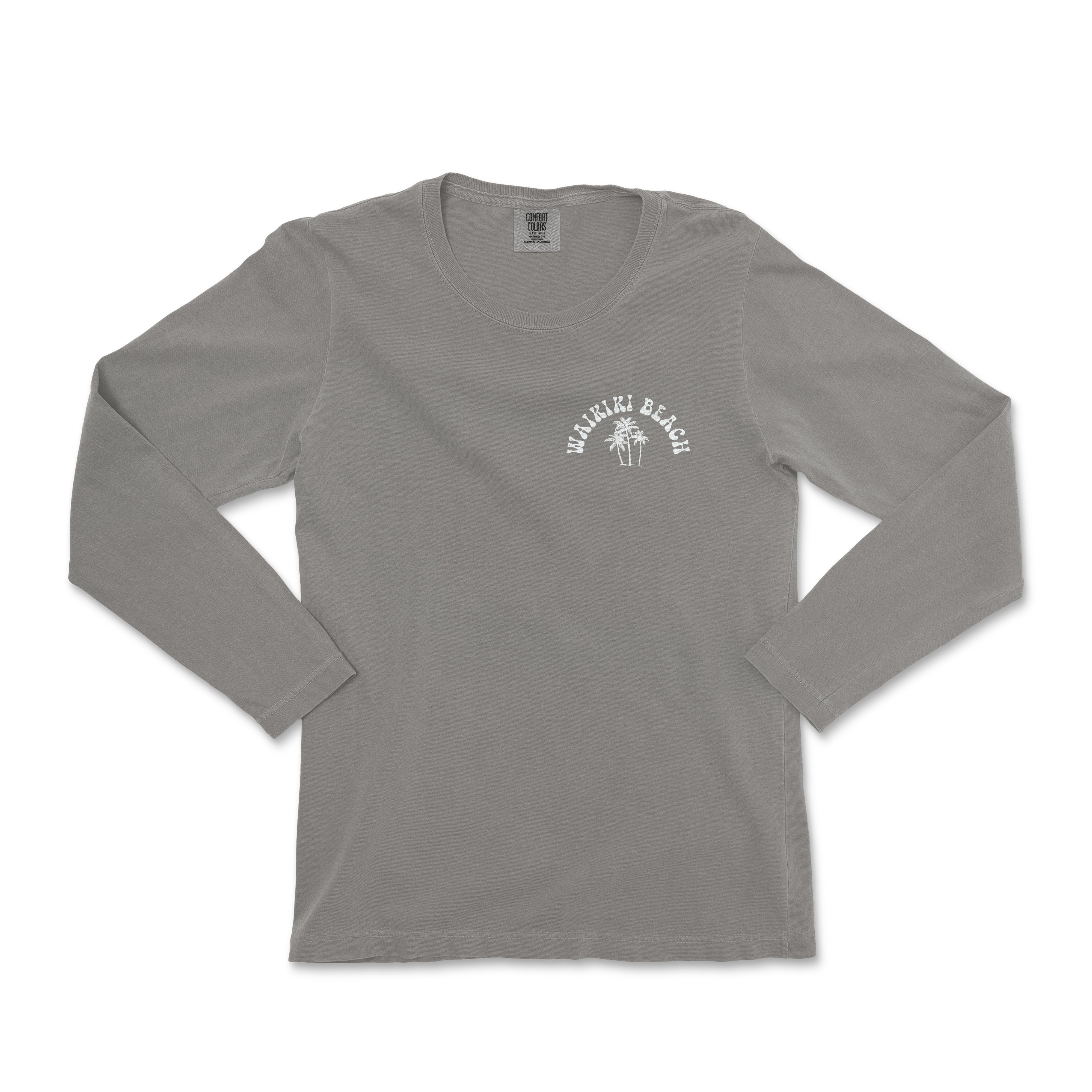 Waikiki Beach Hawaii Long Sleeve Shirt