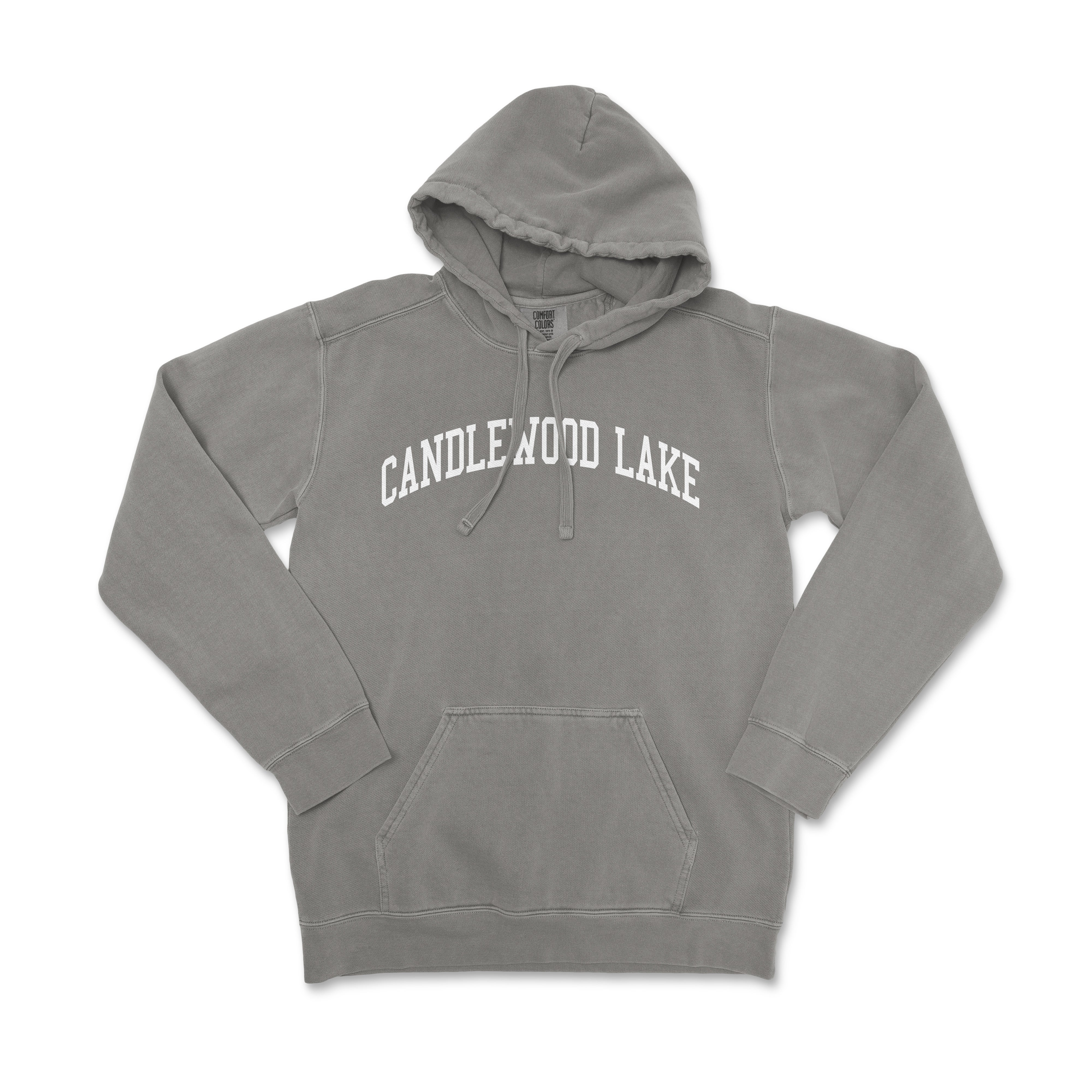 a grey sweatshirt with the words candle not lake on it