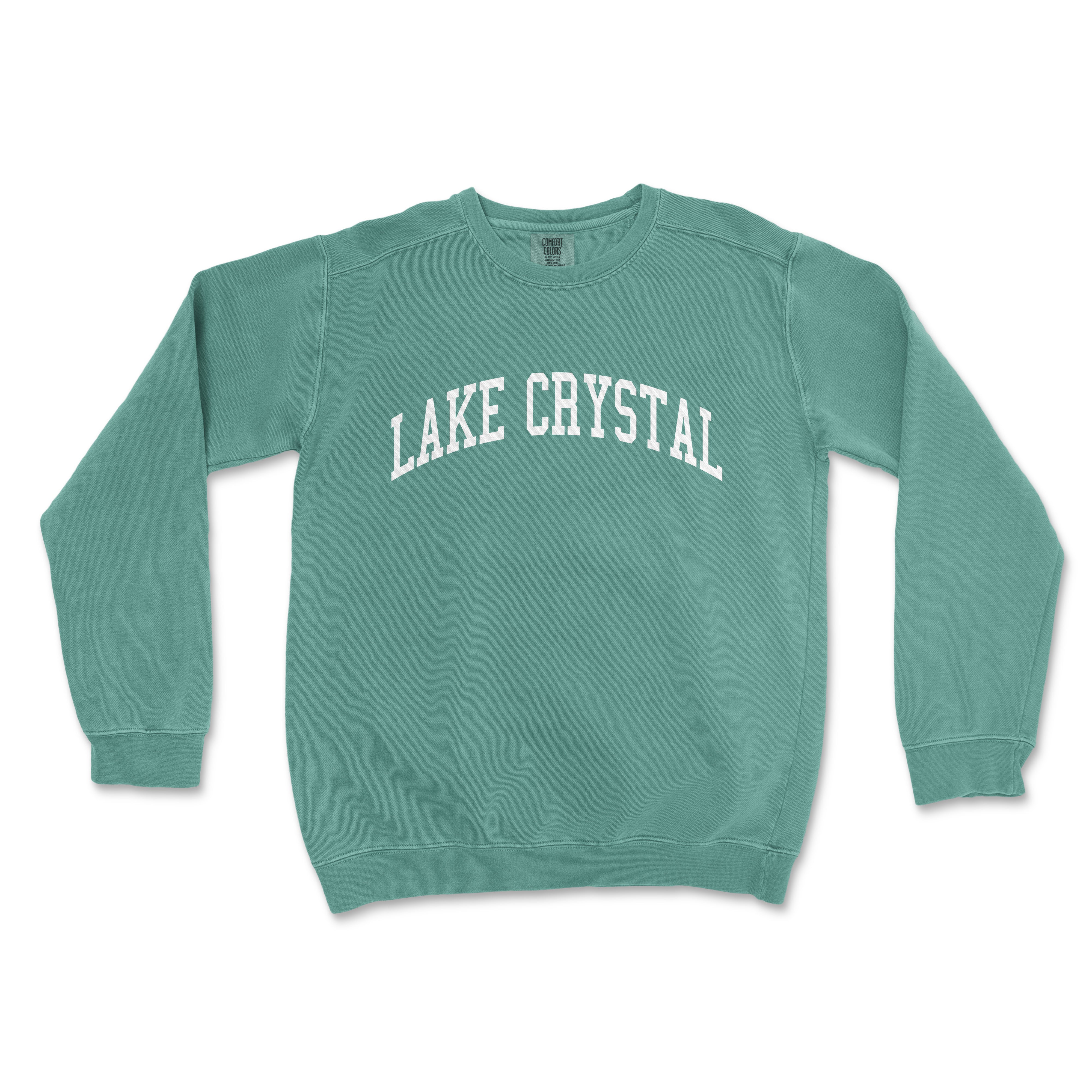 a lake crystal sweatshirt on a white background