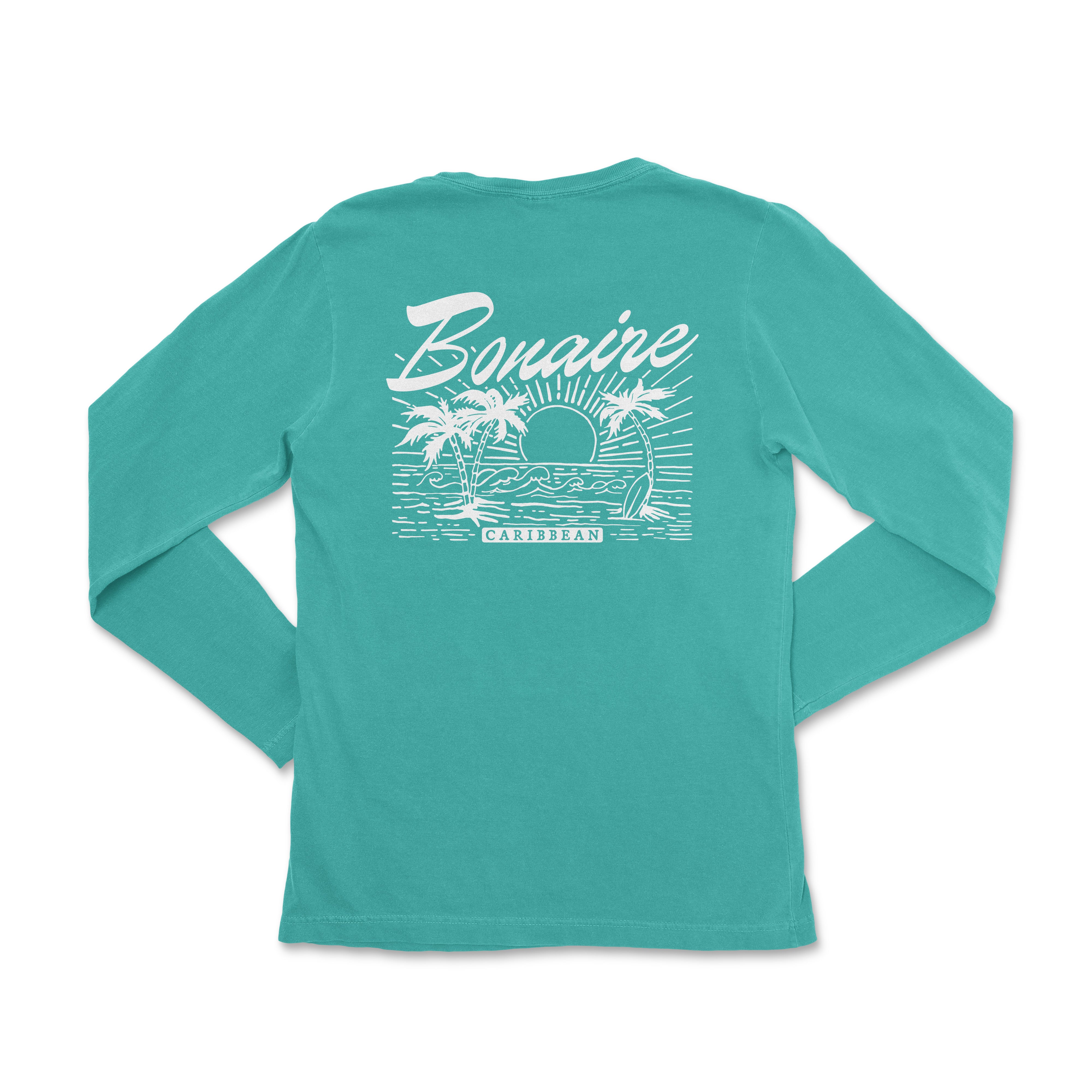 a women's long - sleeved shirt with the words, surf, and