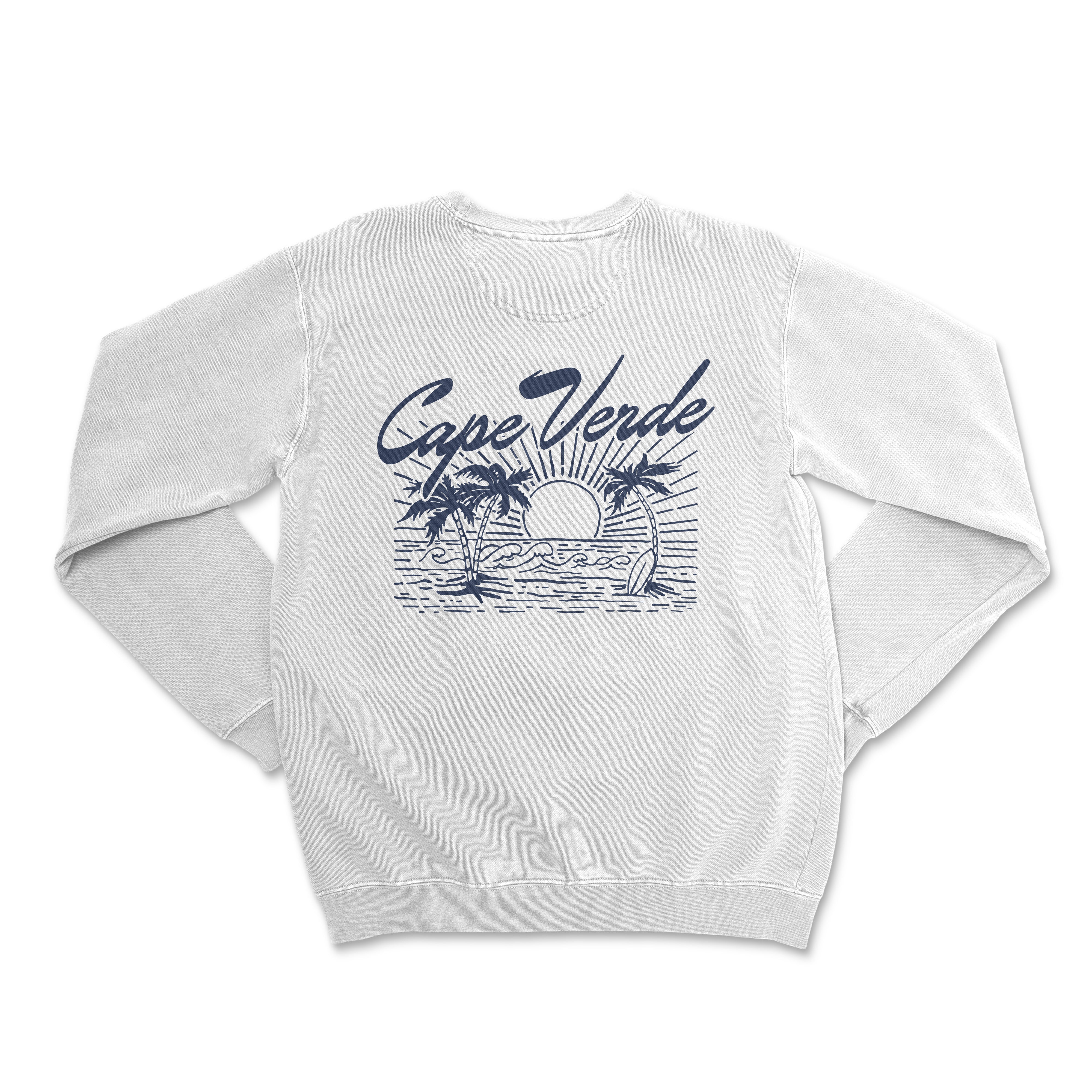 a white sweatshirt with the words cape verde on it